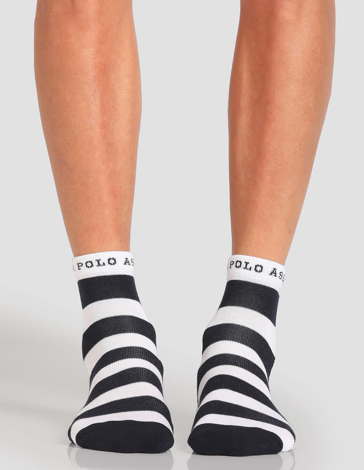 Ankle Length Terry Finish ES005 Socks - Pack Of 3 Red, White and Blue - U.S. POLO ASSN. | Large