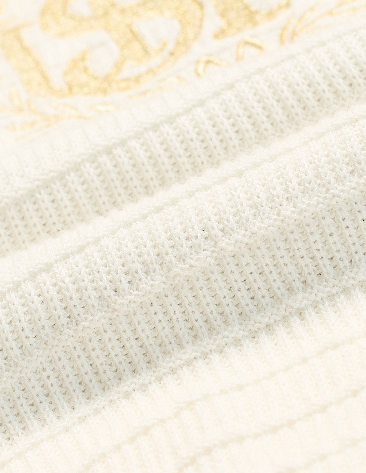 Crest Logo Cotton Sweater Off White - U.S. Polo Assn. India | Large