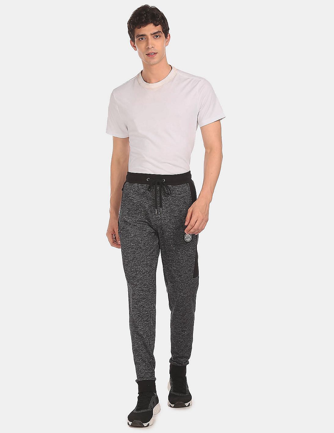 Comfort Fit Solid I680 Joggers - Pack Of 1 Black - U.S. POLO ASSN. | Large