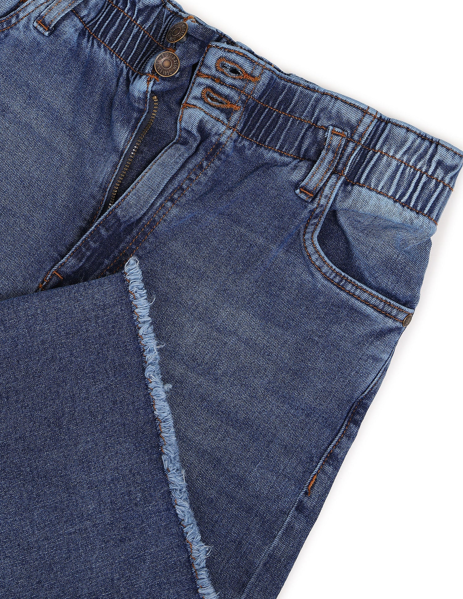 High Rise Wide Leg Jeans Dark Blue - U.S. Polo Assn. India | Large