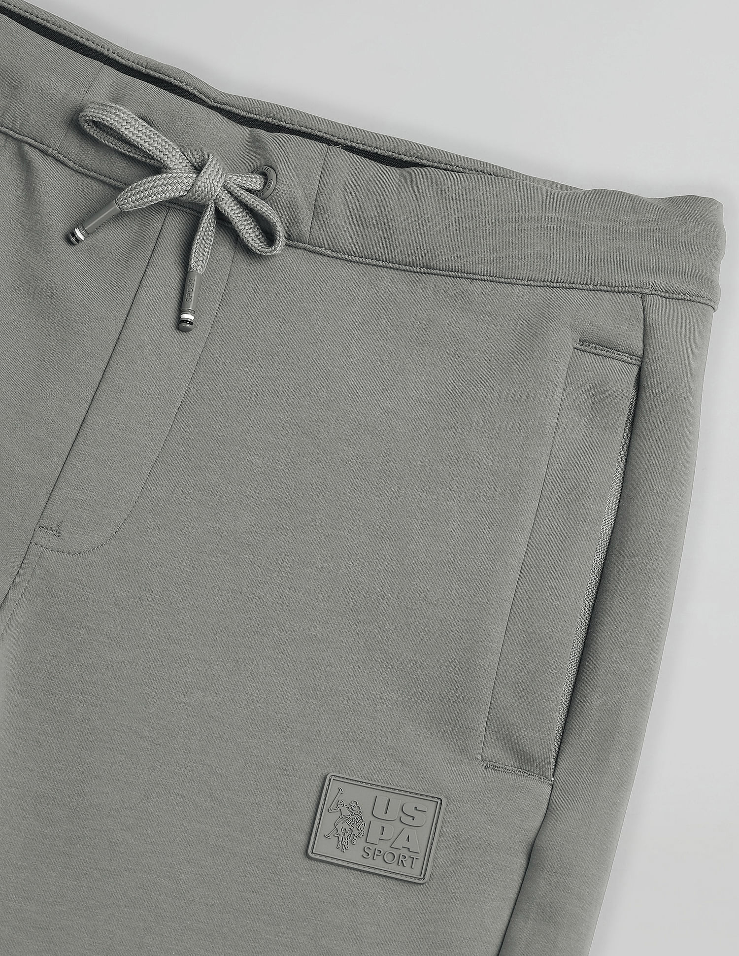 Slim Fit Mid Rise Track Pants Light Grey - U.S. POLO ASSN. | Large