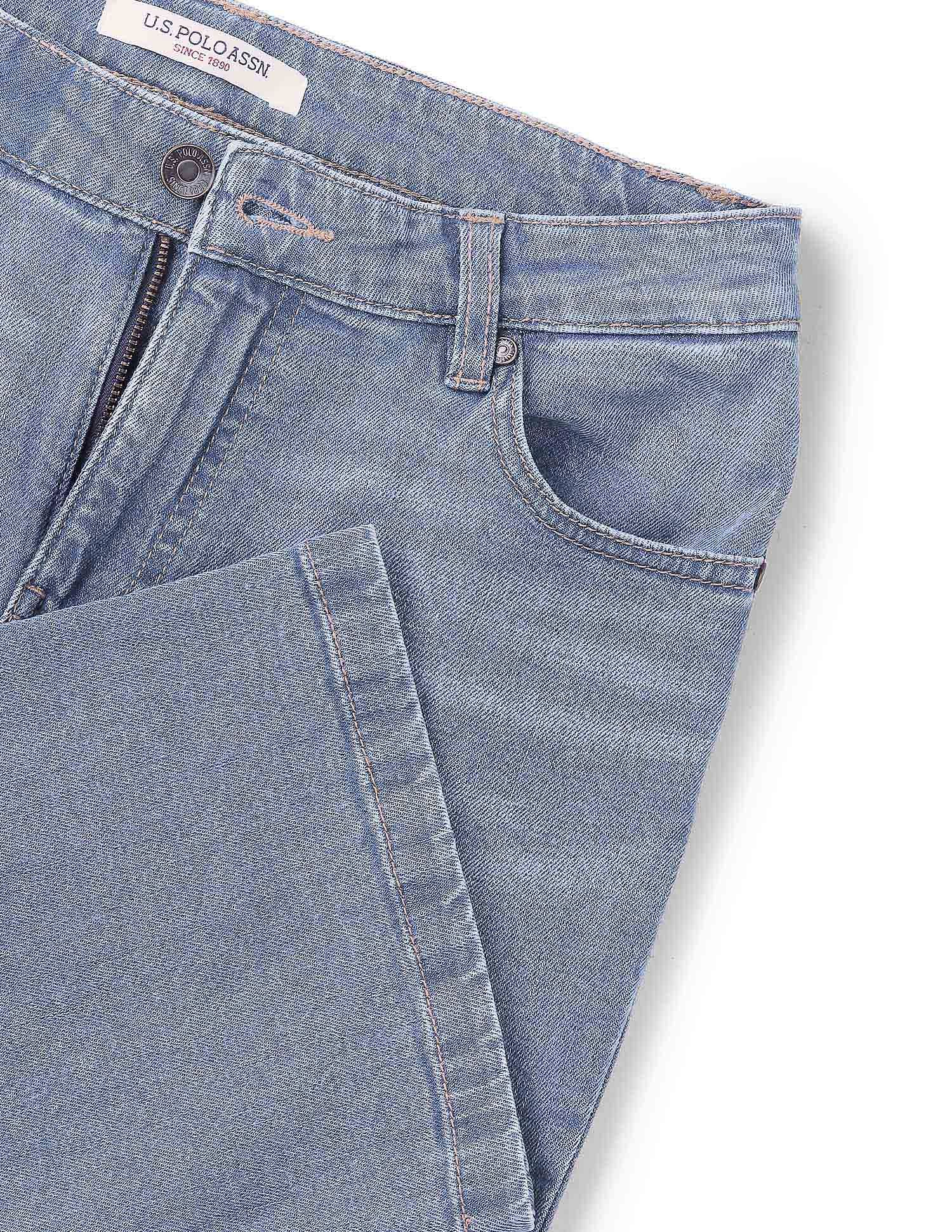 Mid-Rise Skinny Bootcut Jeans Blue - U.S. Polo Assn. India | Large
