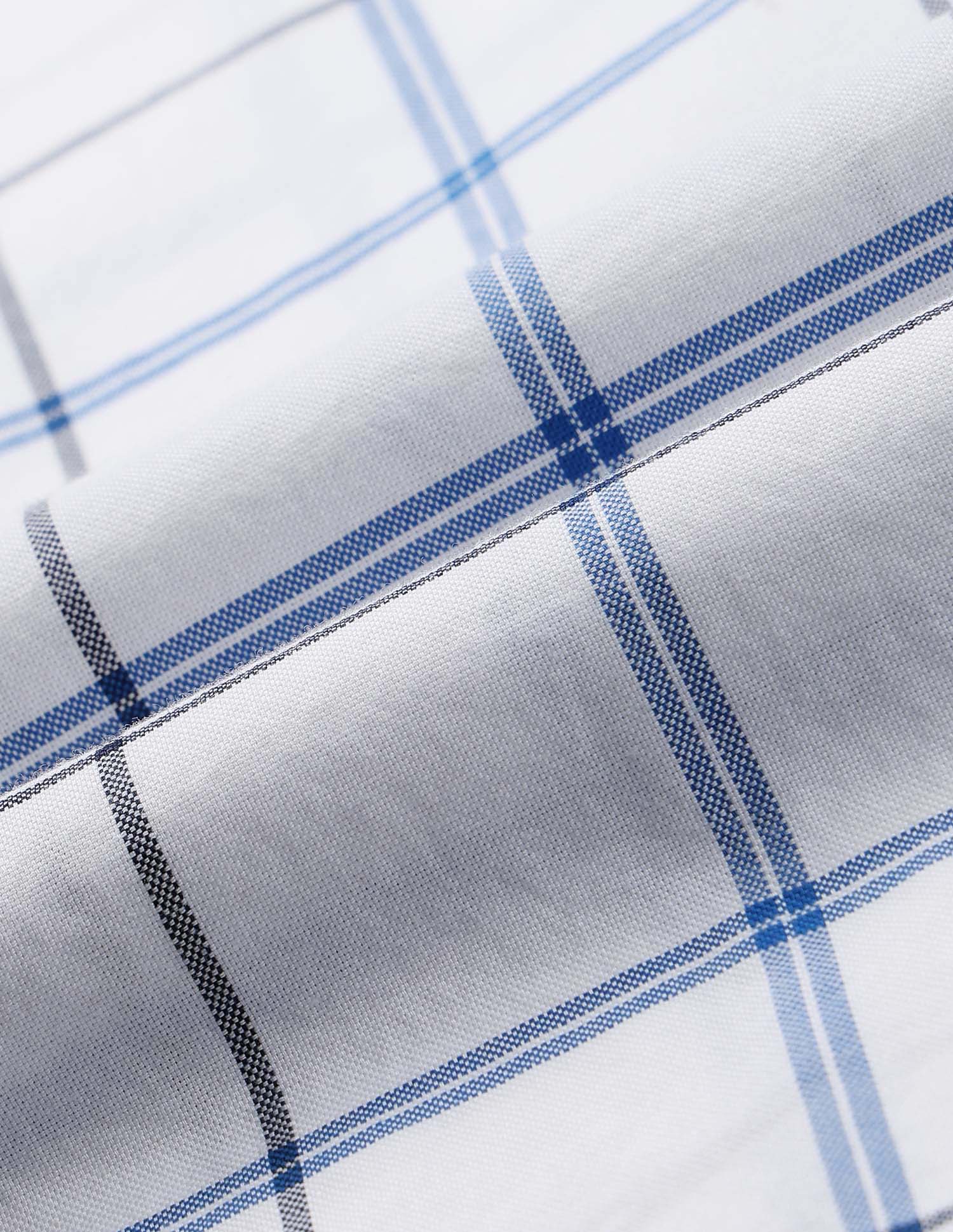 Grid Tattersall Checked Pure Cotton Shirt Blue - U.S. Polo Assn. India | Large