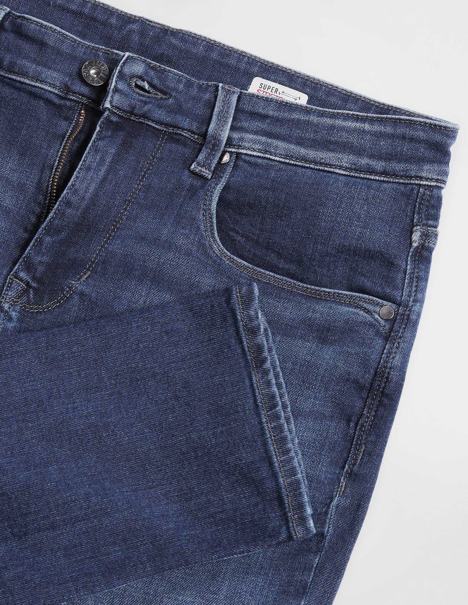 Henry Tapered Cropped Fit Blue Jeans Dark Wash - U.S. Polo Assn. India | Large