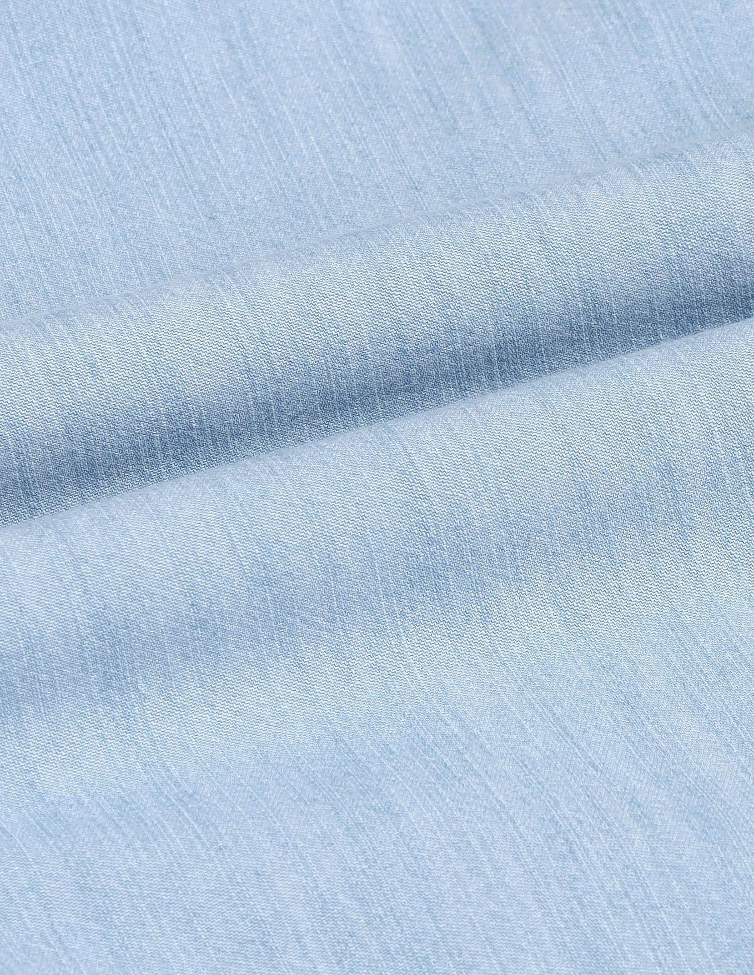 Slim Fit Chambray Shirt Light Indigo - U.S. POLO ASSN. | Large