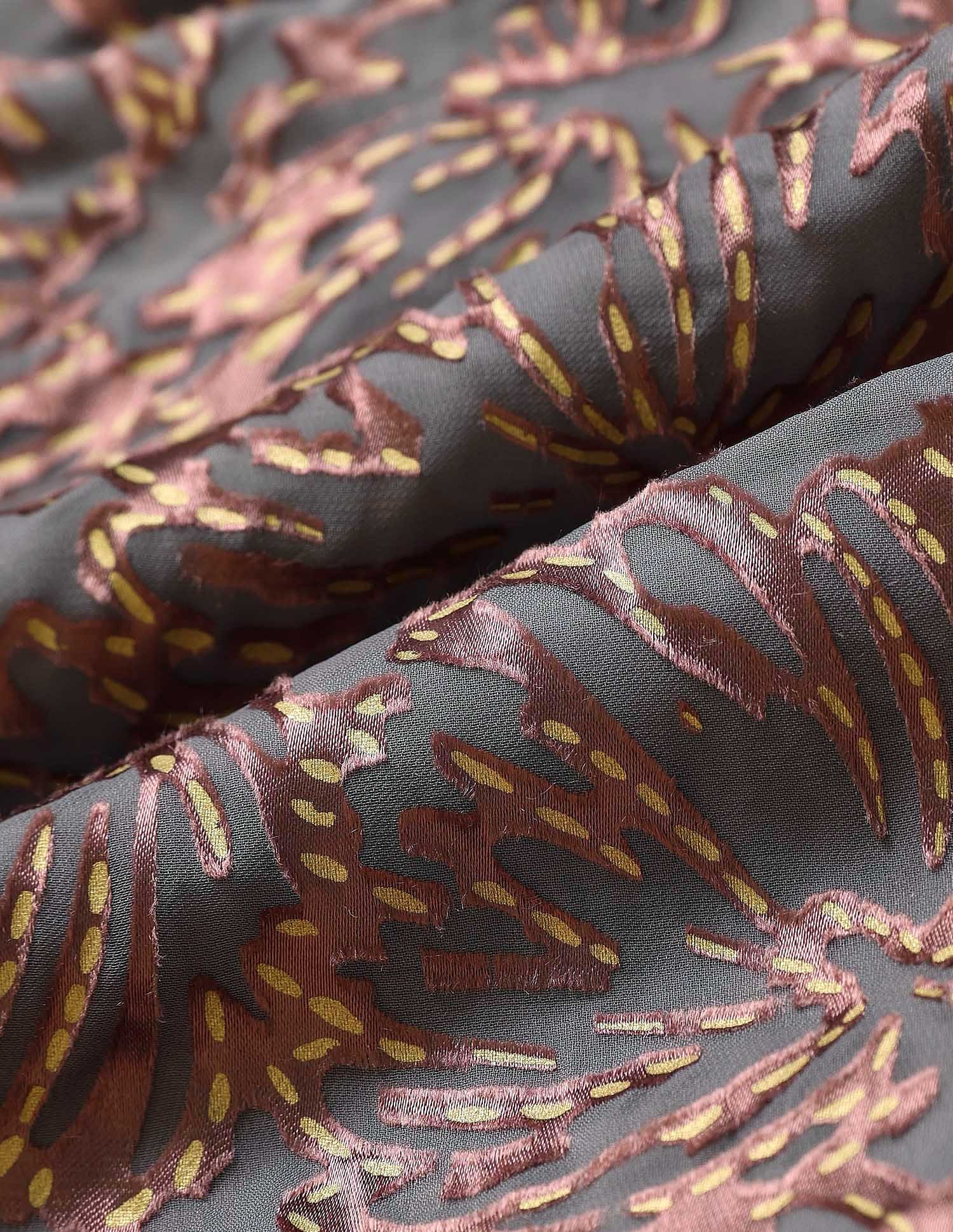 Abstract Printed Fit & Flare Dress With Belt Pink - U.S. POLO ASSN. | Large