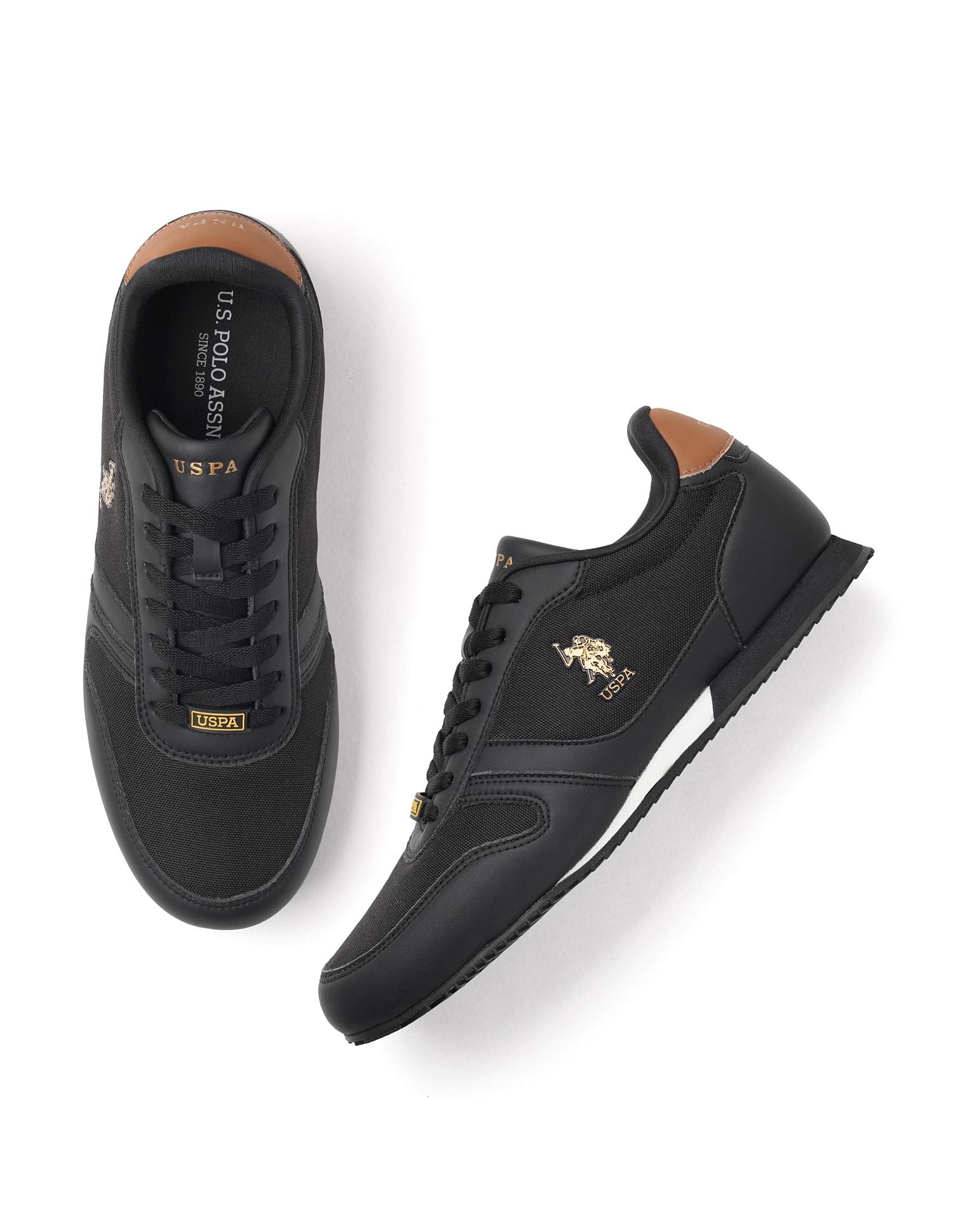 Men Clane 2.0 Solid Sneakers Black - U.S. POLO ASSN. | Large