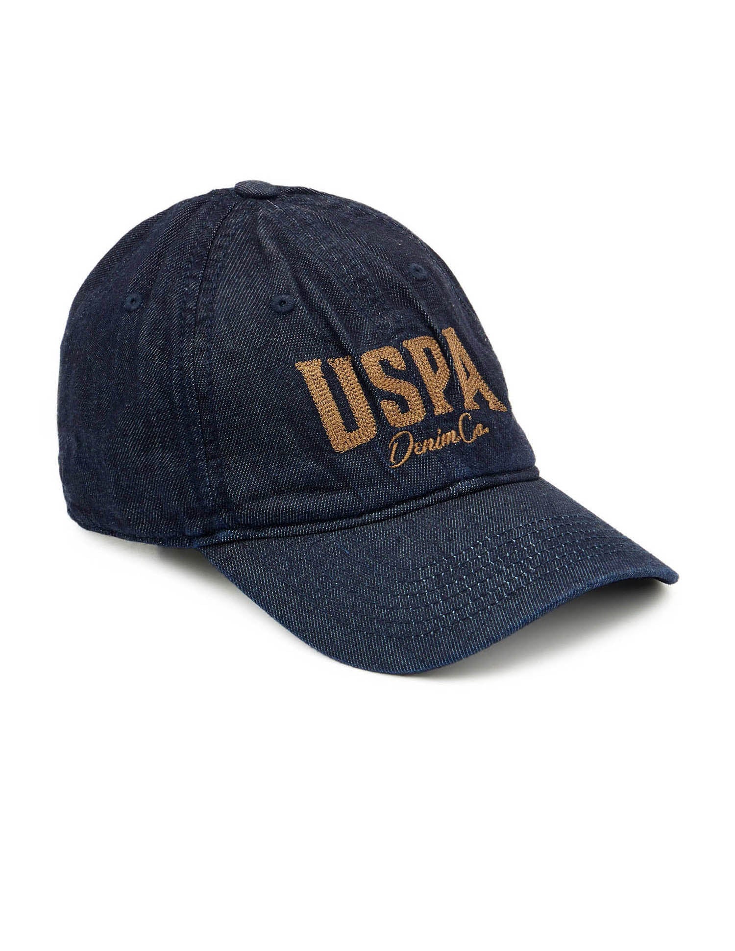 Brand Embroidered Denim Cap Blue - U.S. Polo Assn. India | Large