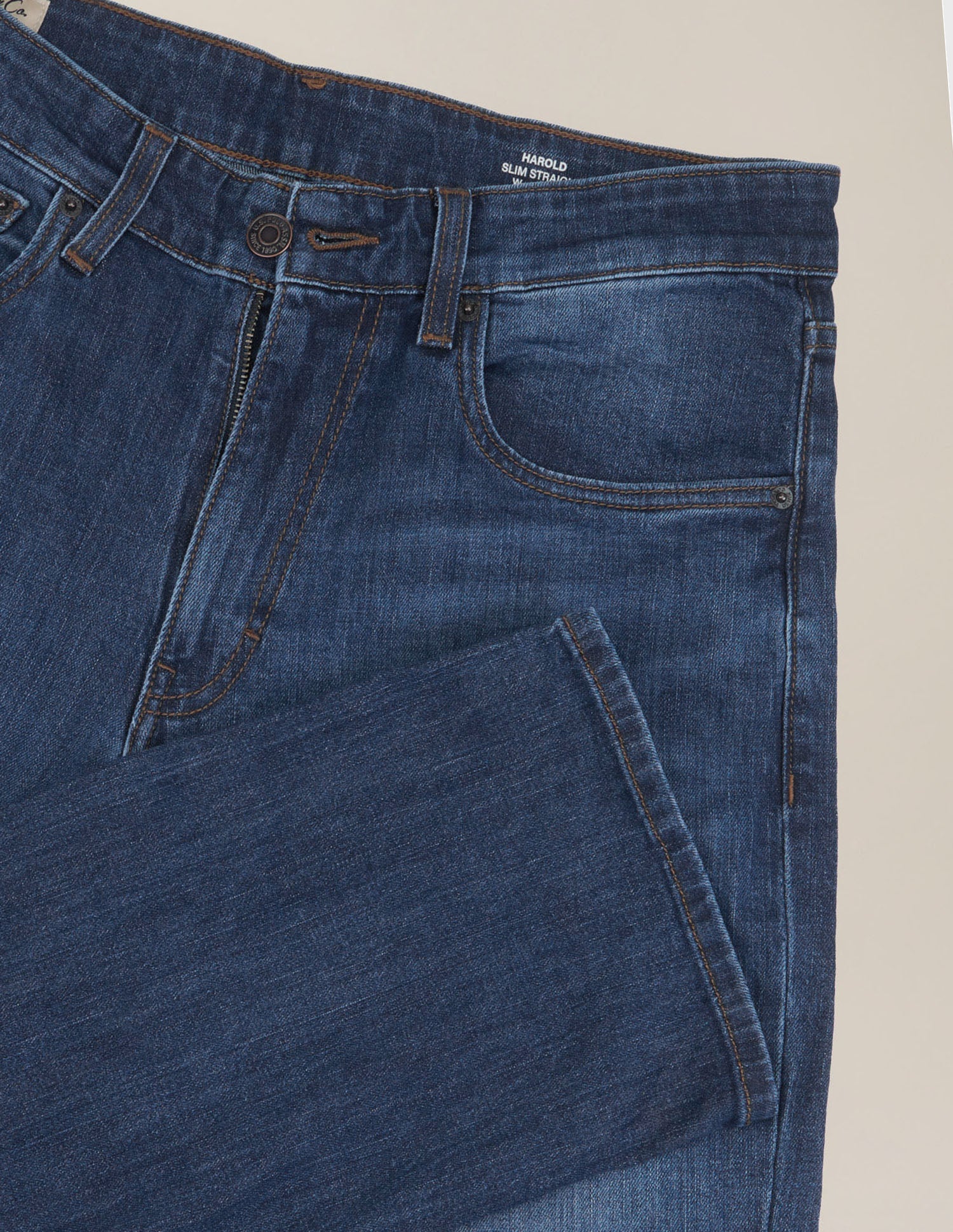 Harold Slim Straight Fit Blue Jeans Blue - U.S. Polo Assn. India | Large