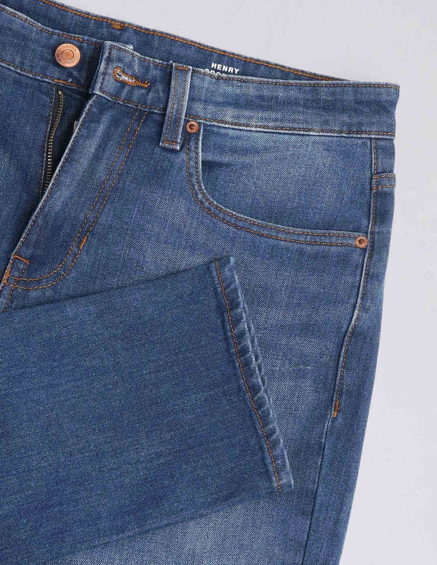 Henry Skinny Cropped Fit Blue Jeans Blue - U.S. POLO ASSN. | Large