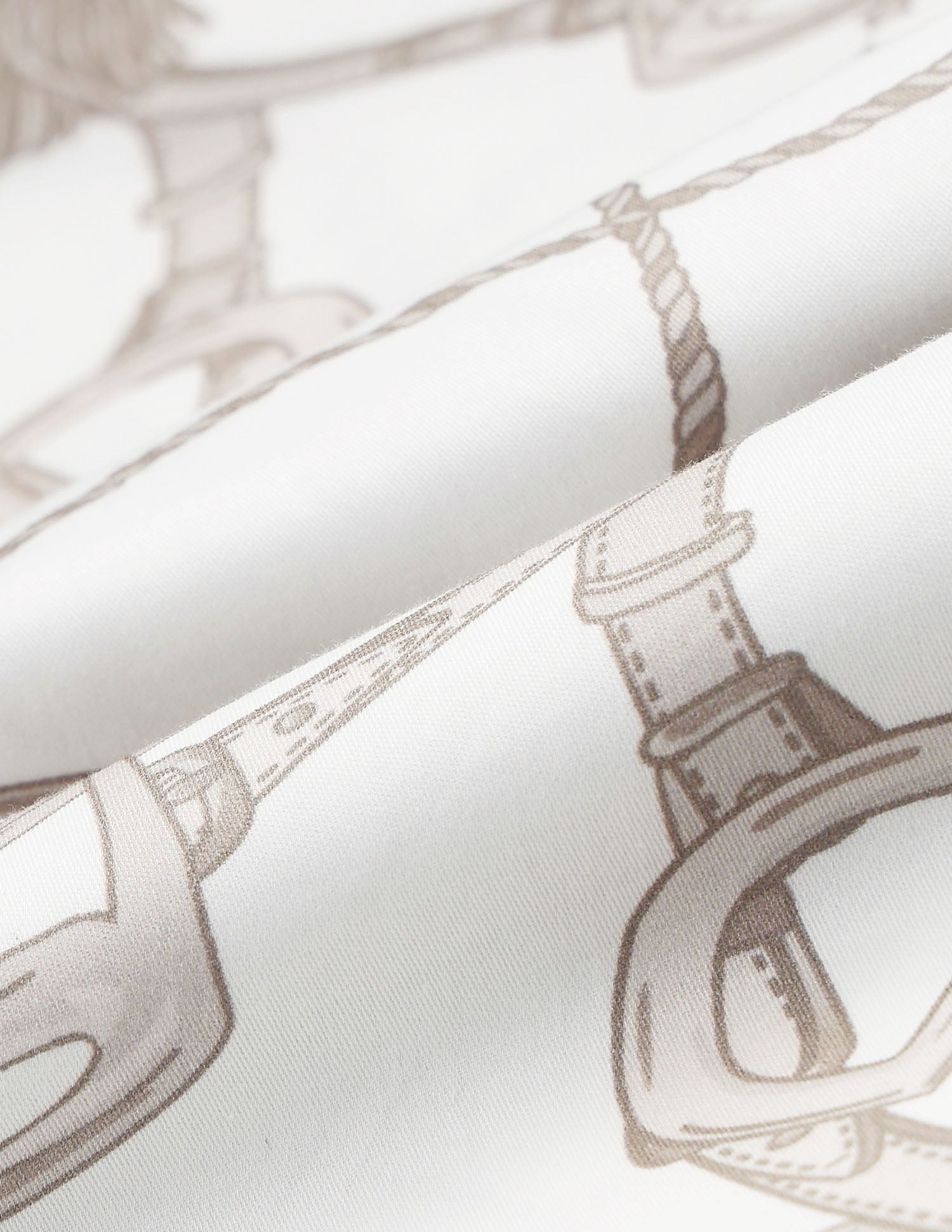 Satin All Over Printed Shirt Ivory - U.S. POLO ASSN. | Large