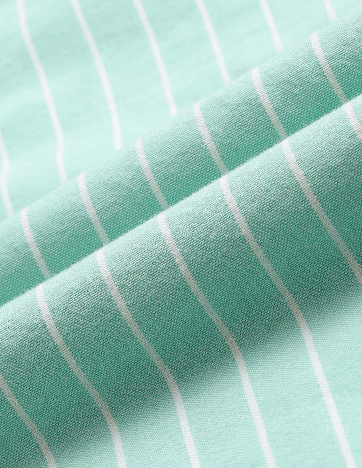 Vertical Striped Oxford Button-Down Shirt Mint - U.S. Polo Assn. India | Large