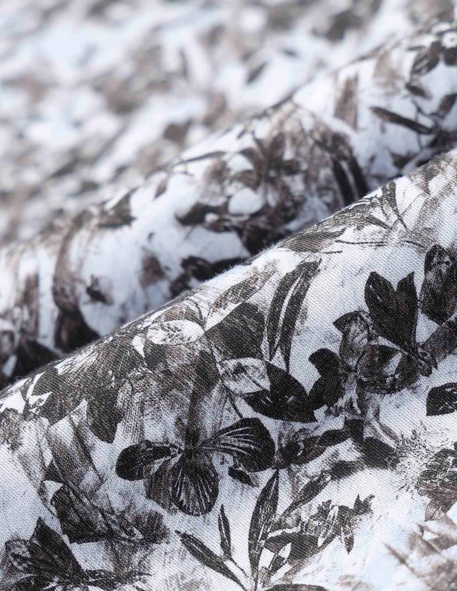 Floral Printed Tailored Fit Shirt Brown - U.S. POLO ASSN. | Large