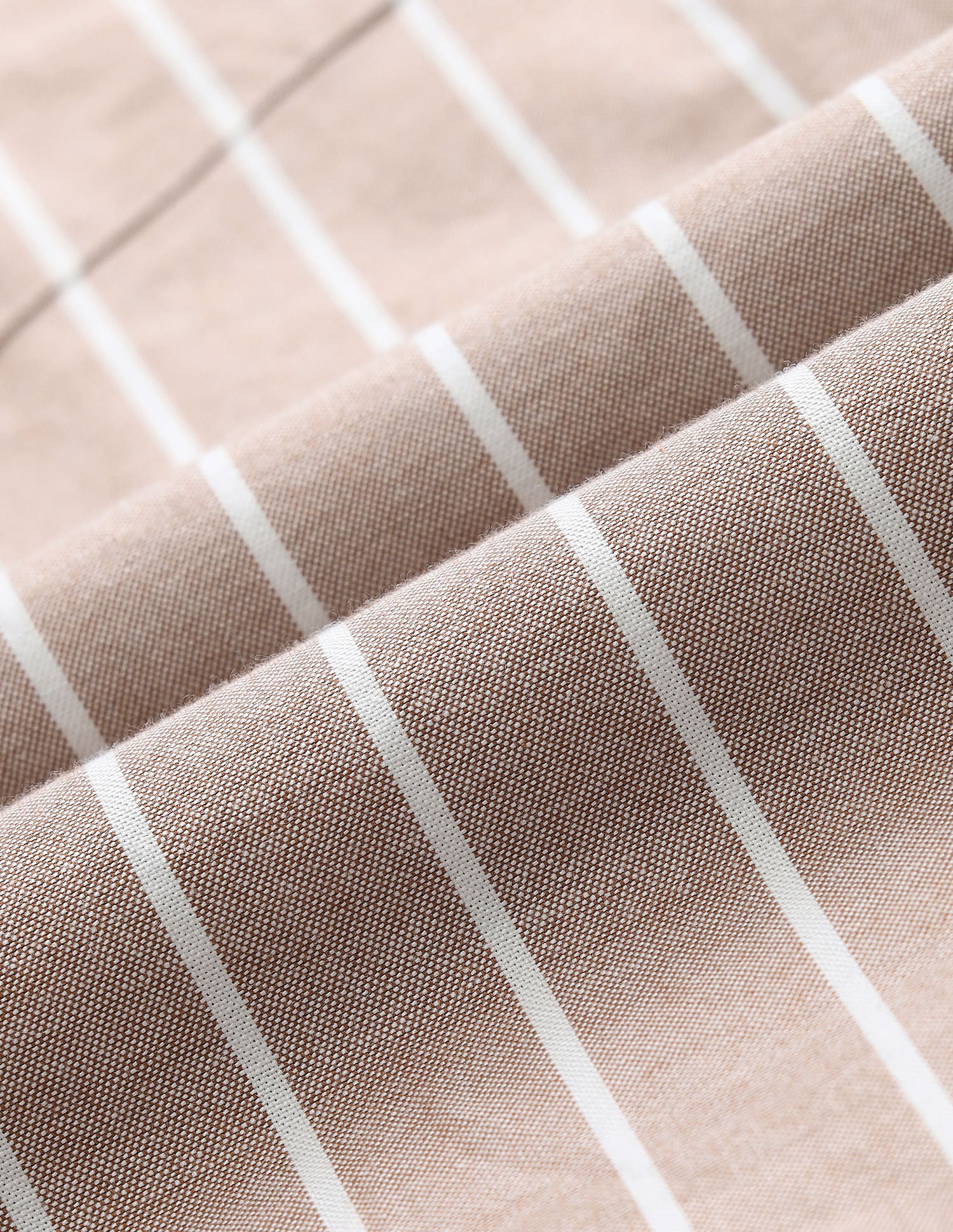 Tailored Vertical Striped Shirt Lt. Brown - U.S. Polo Assn. India | Large