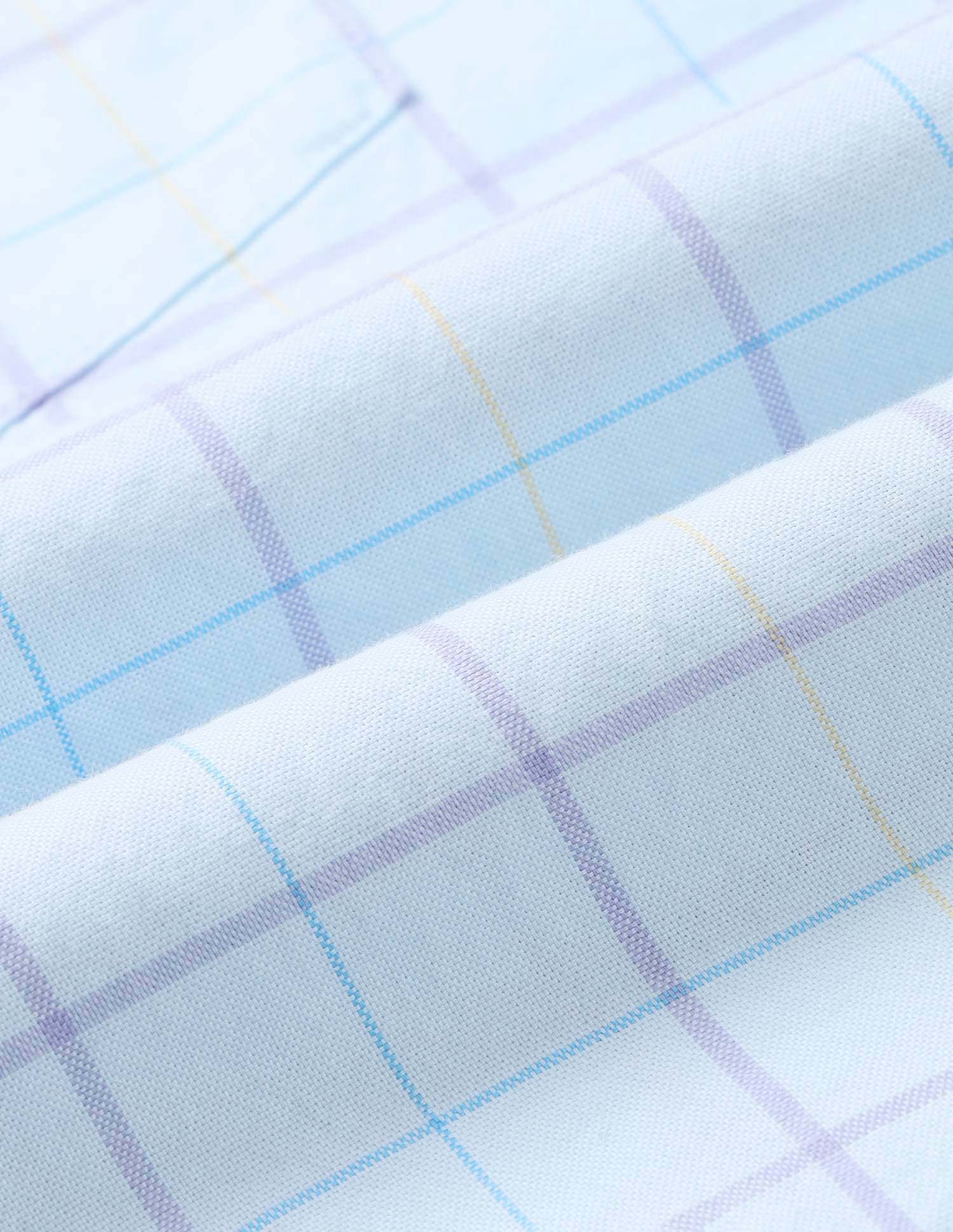 Tailored Fit Grid Tattersall Checked Shirt Aqua - U.S. Polo Assn. India | Large