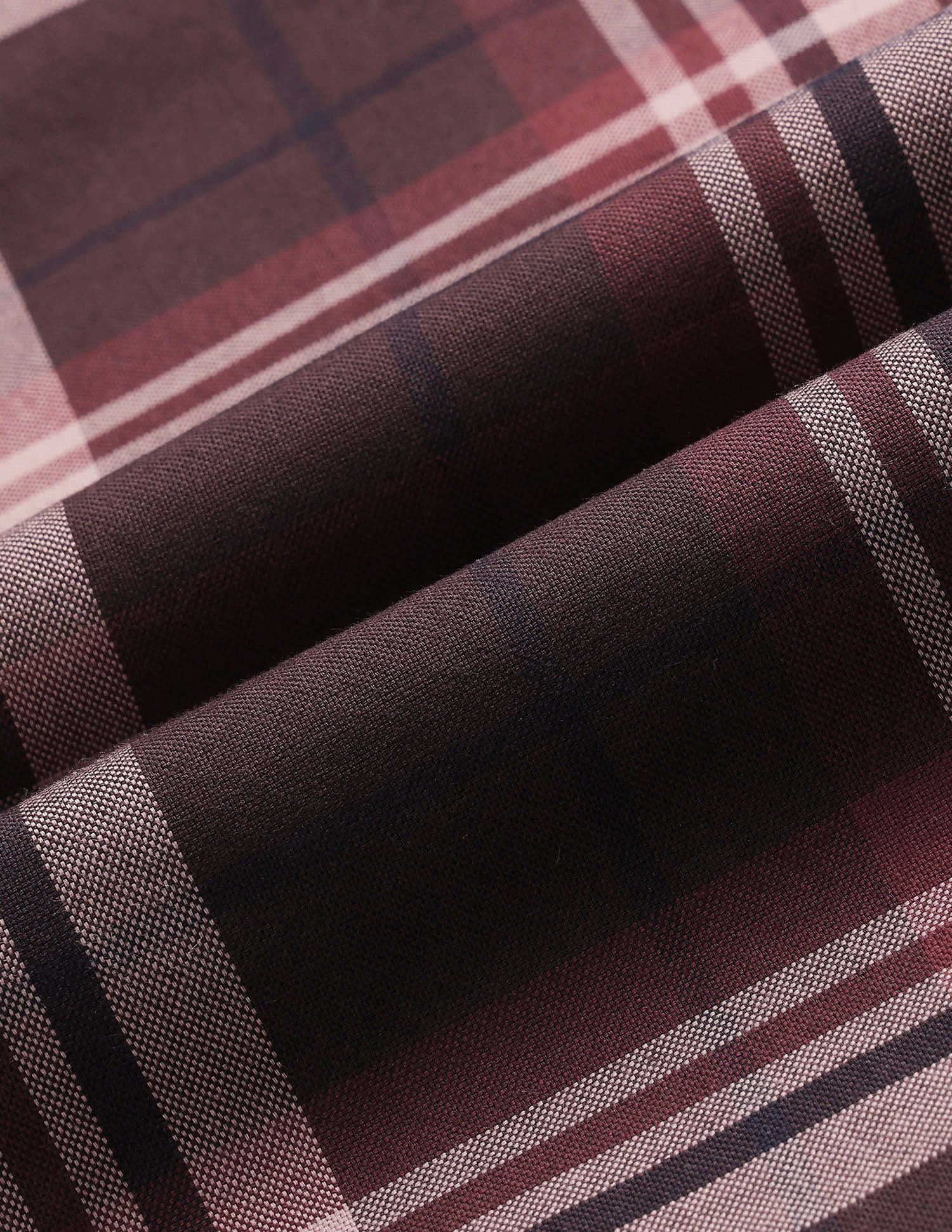 Elvenado Tartan Checked Shirt Burgundy - U.S. Polo Assn. India | Large