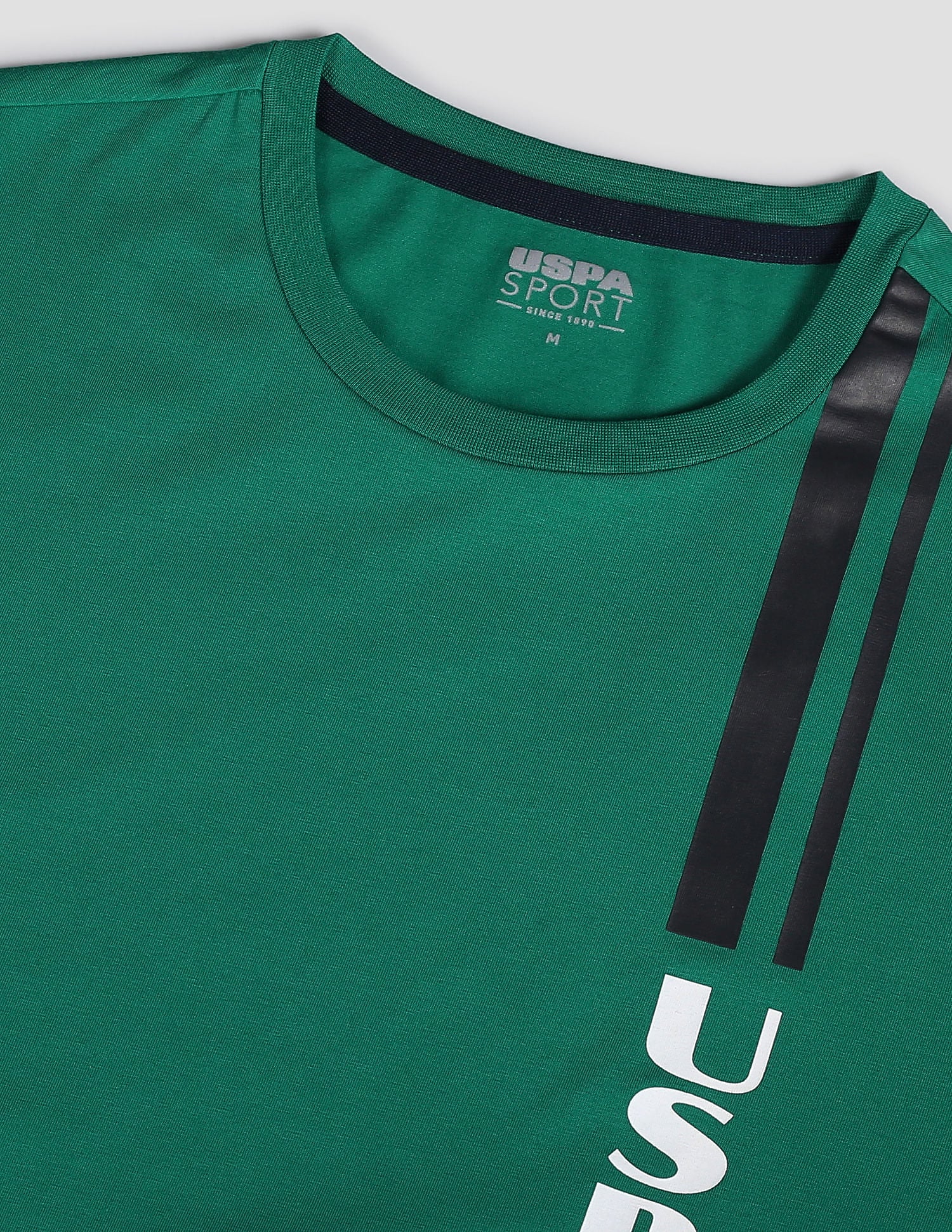 Brand Print Sport T-Shirt Green - U.S. Polo Assn. India | Large
