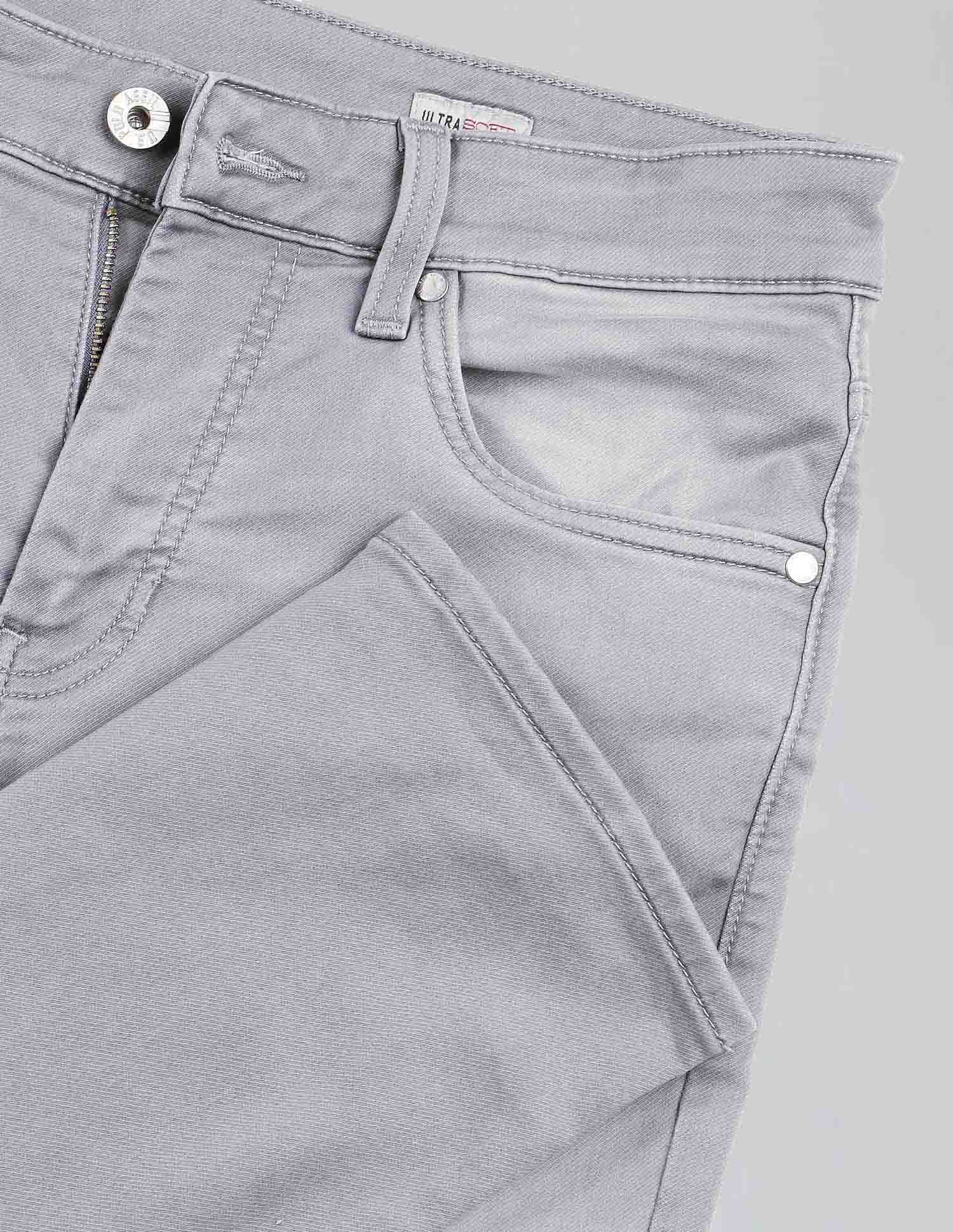 Regallo Skinny Fit Grey Ultra Soft Jeans Grey - U.S. Polo Assn. India | Large