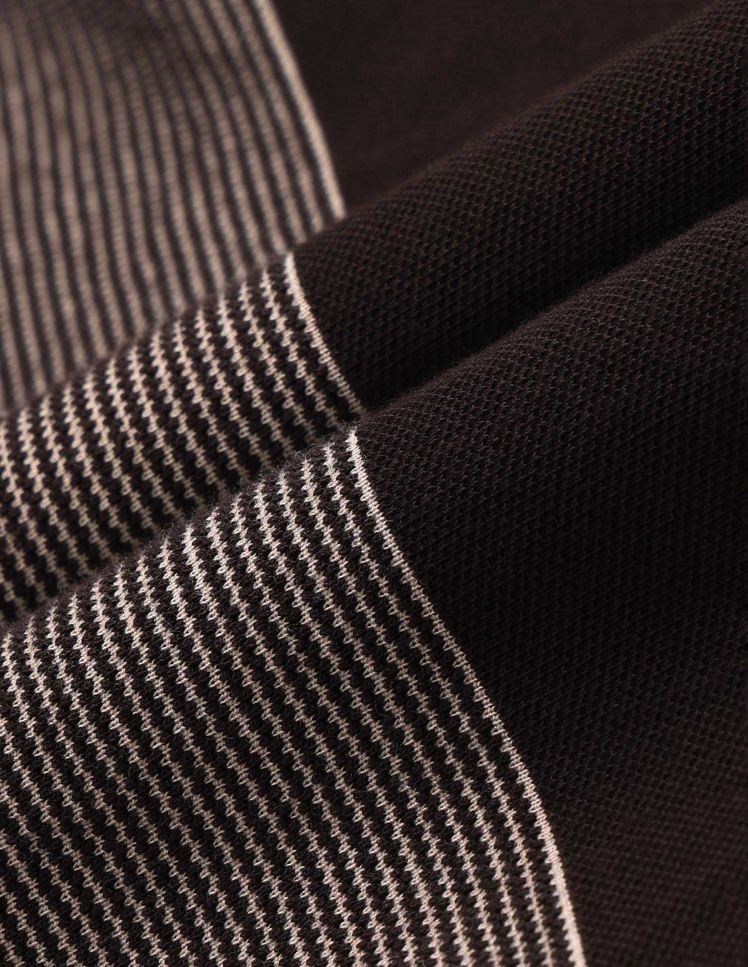 Pure Cotton Muscle Fit Polo Shirt Dark Brown - U.S. POLO ASSN. | Large