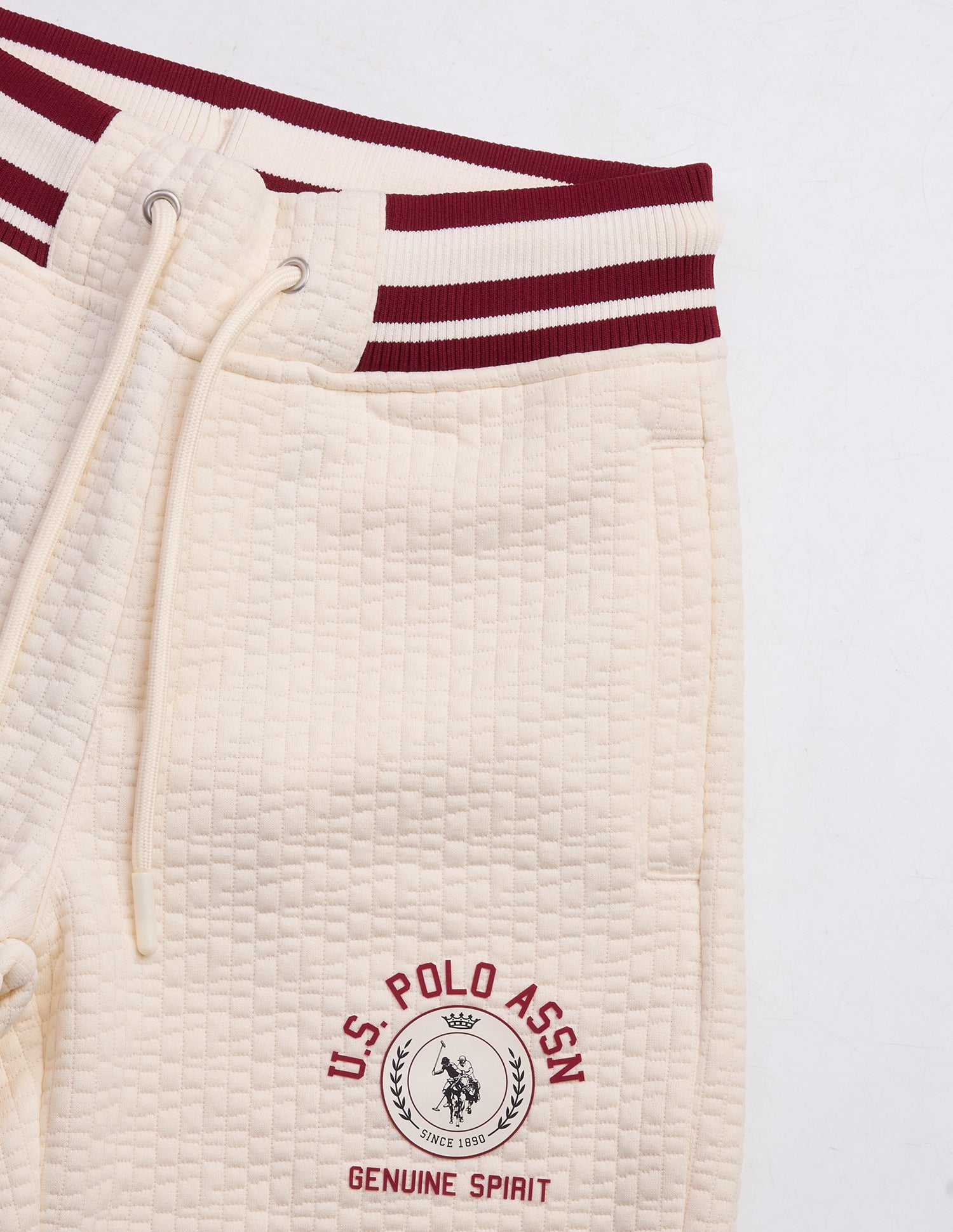 Mid Rise Regular Fit Sweatpants Ivory - U.S. Polo Assn. India | Large