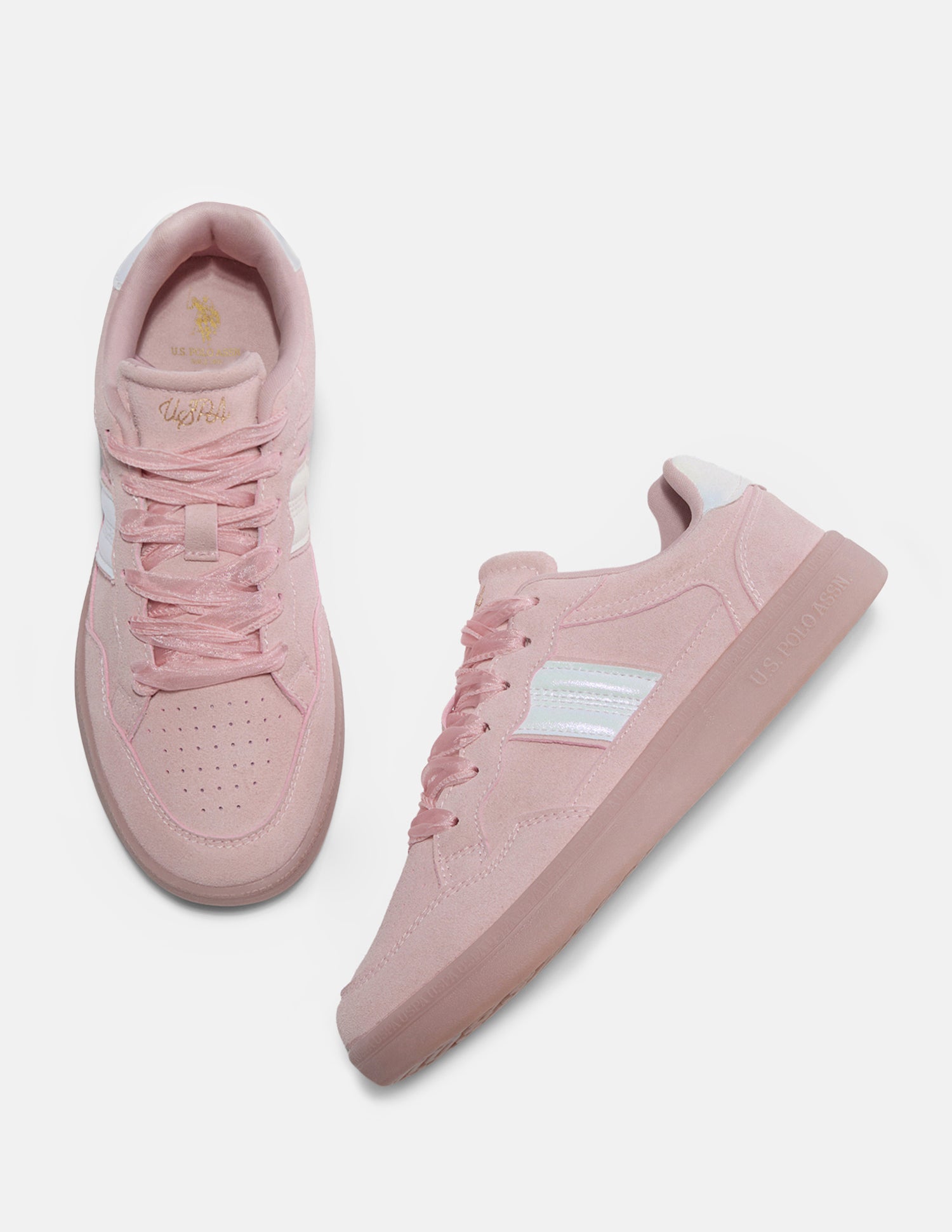 Urvi Round Toe Sneakers Pink - U.S. Polo Assn. India | Large