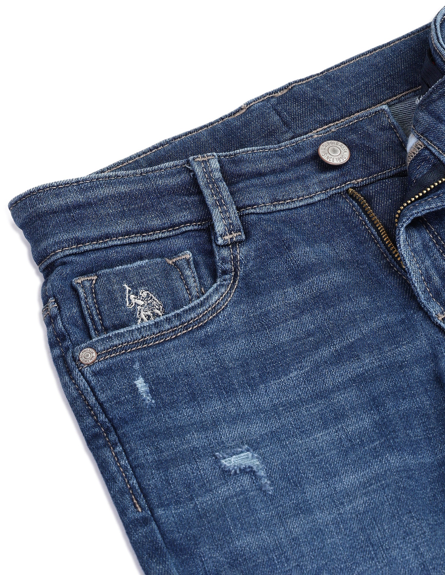 Slim fit Solid Jeans Blue - U.S. POLO ASSN. | Large