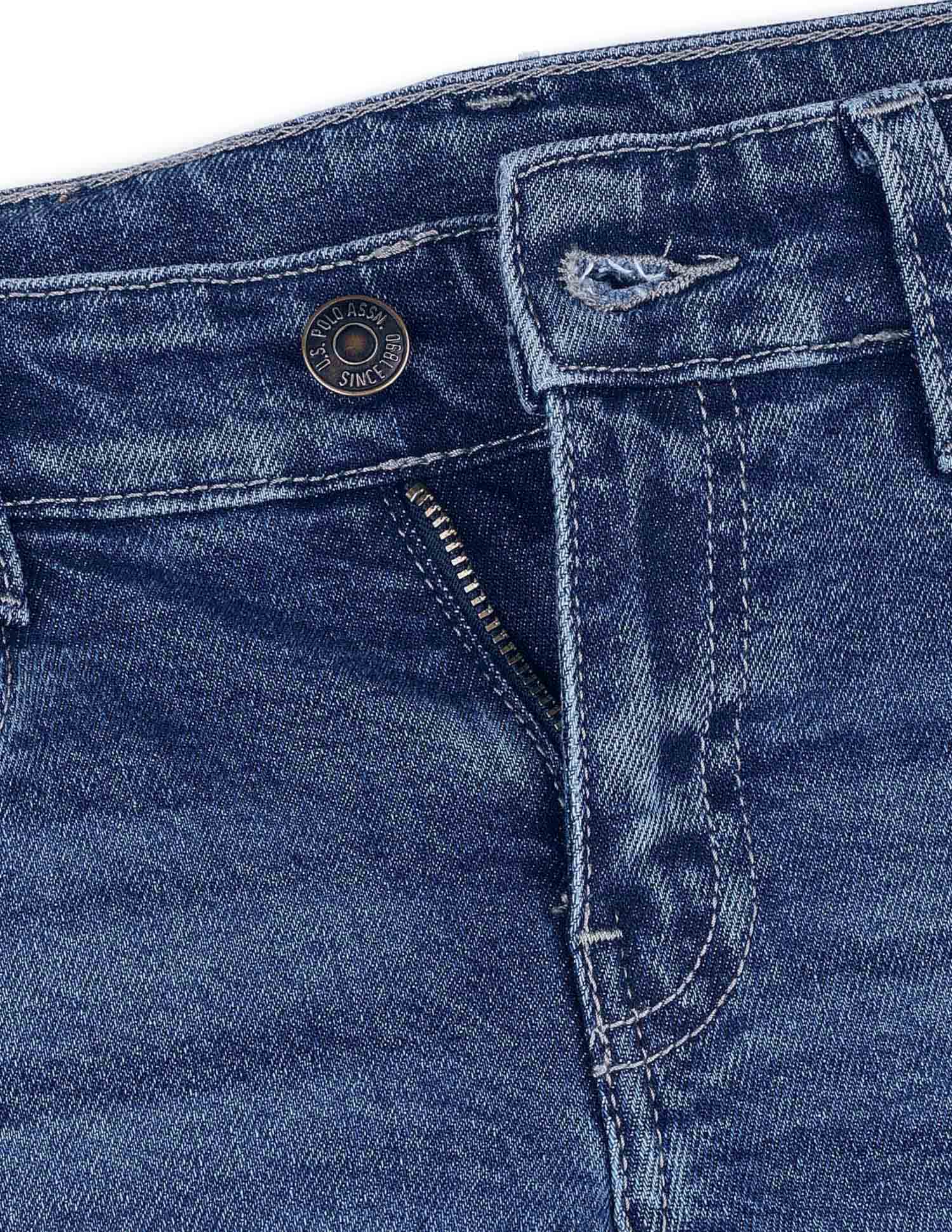 Boys Whiskered Relaxed Fit Jeans Indigo - U.S. POLO ASSN. | Large