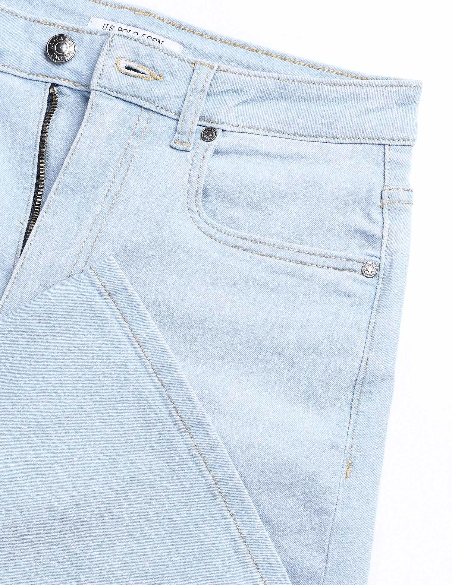 High Rise Baggy Fit Jeans Dark Blue - U.S. POLO ASSN. | Large