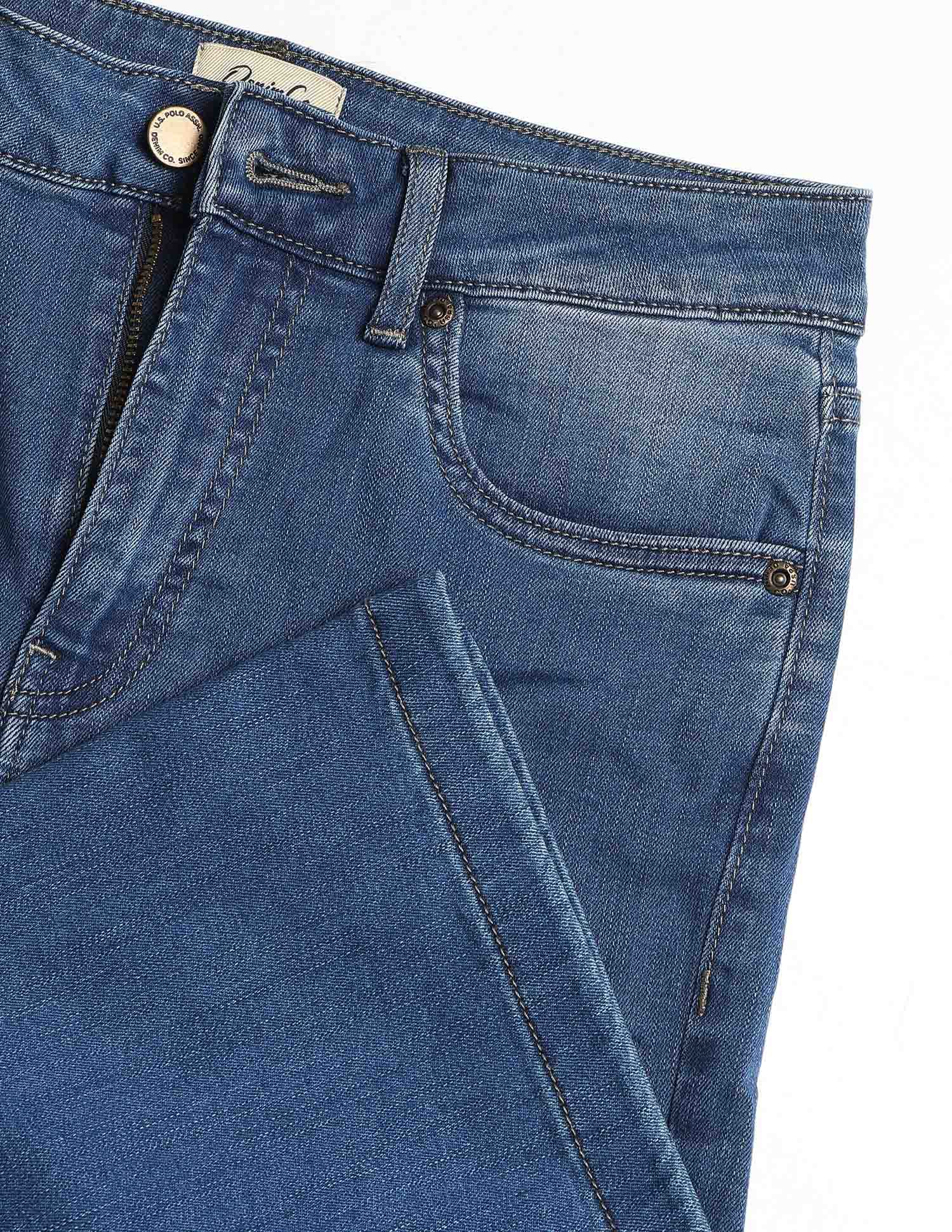 High Rise Flared Fit Jeans Blue - U.S. Polo Assn. India | Large