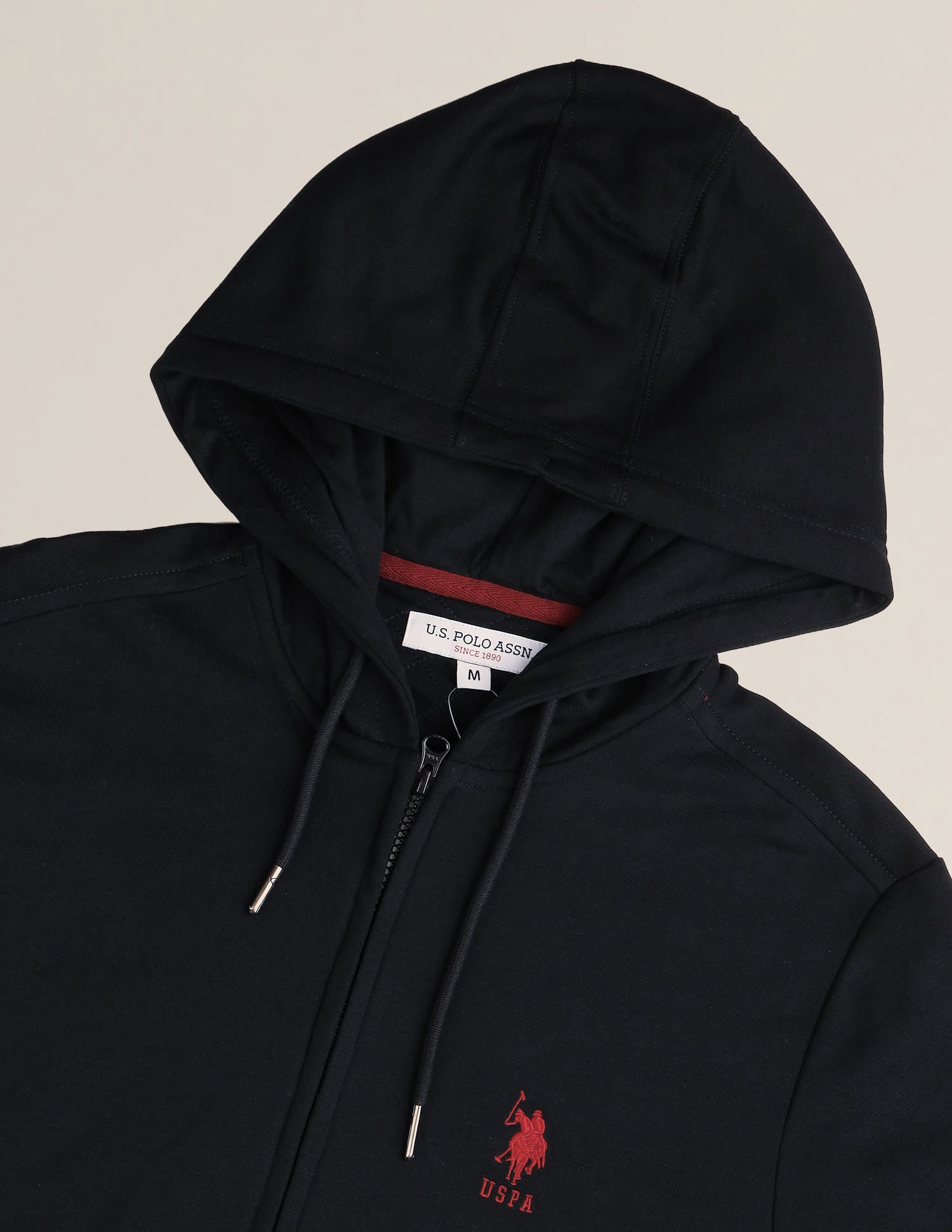 Solid Hooded Sweatshirt Navy - U.S. Polo Assn. India | Large