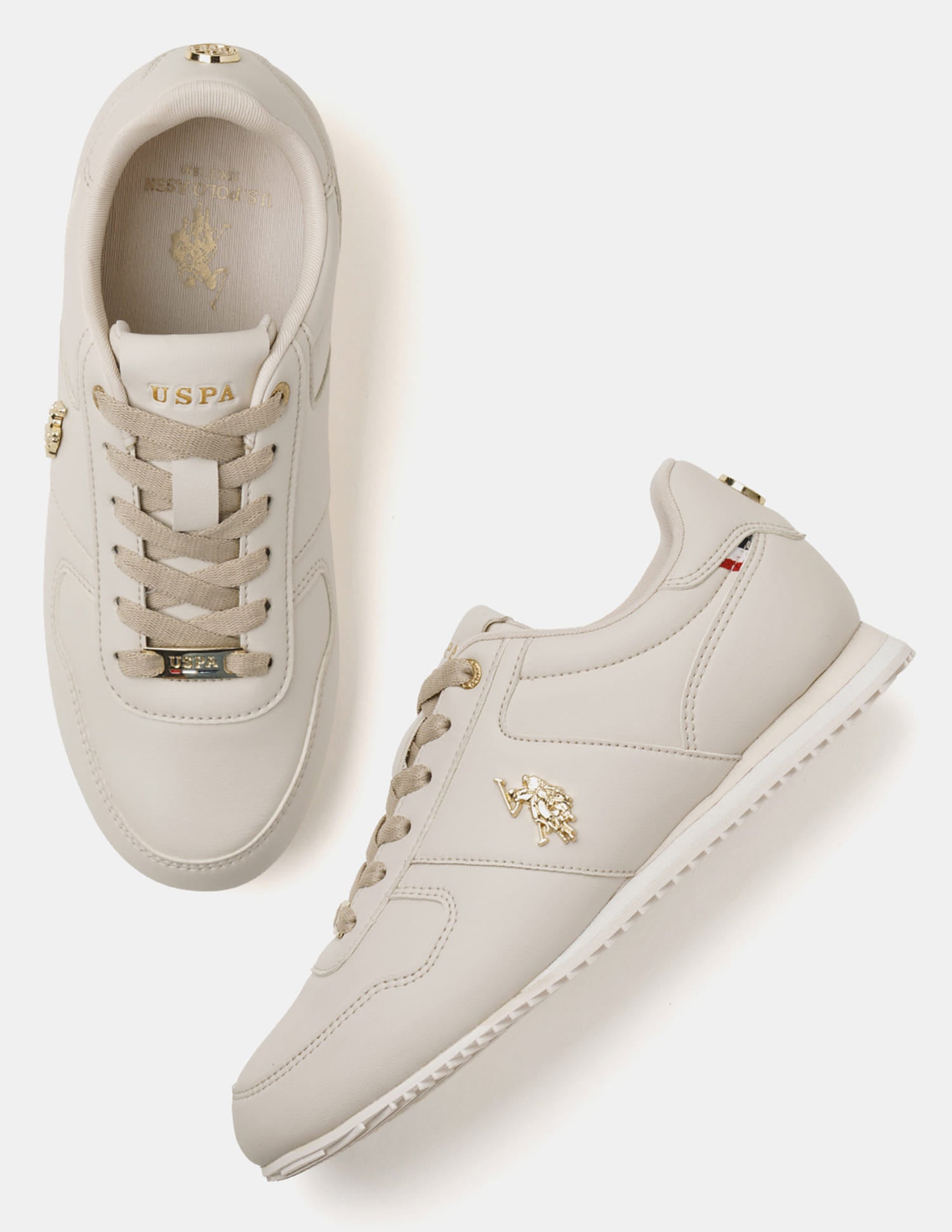 Women Sorrento 2.0 Solid Sneakers Nude - U.S. Polo Assn. India | Large