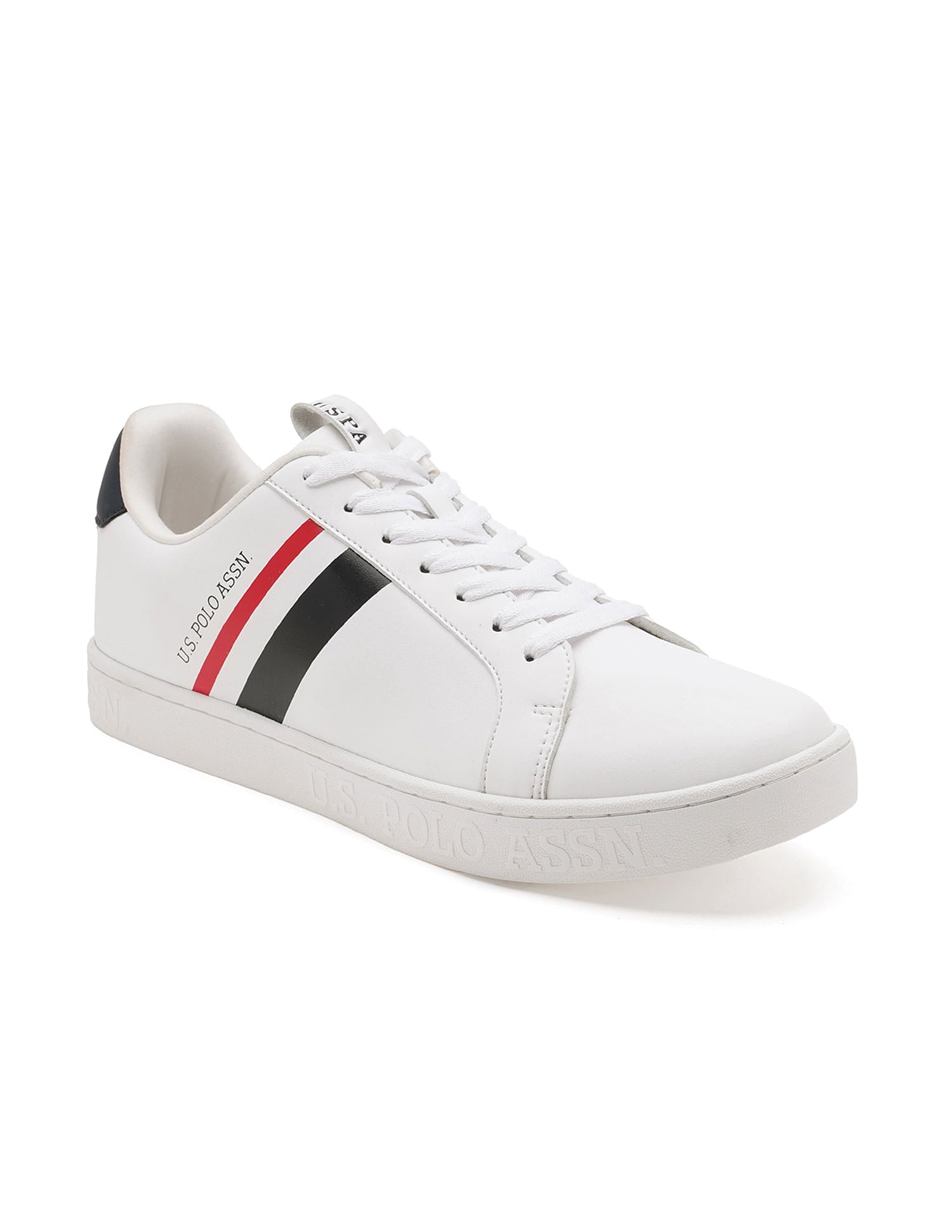 Men Ferro Solid Sneakers White - U.S. Polo Assn. India | Large