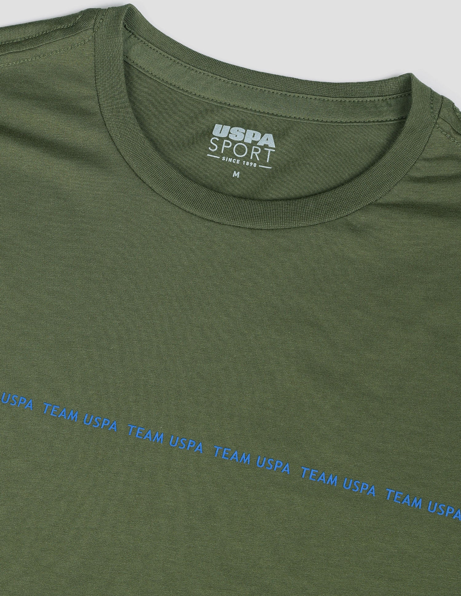 Linear Logo Sport T-Shirt Olive - U.S. Polo Assn. India | Large