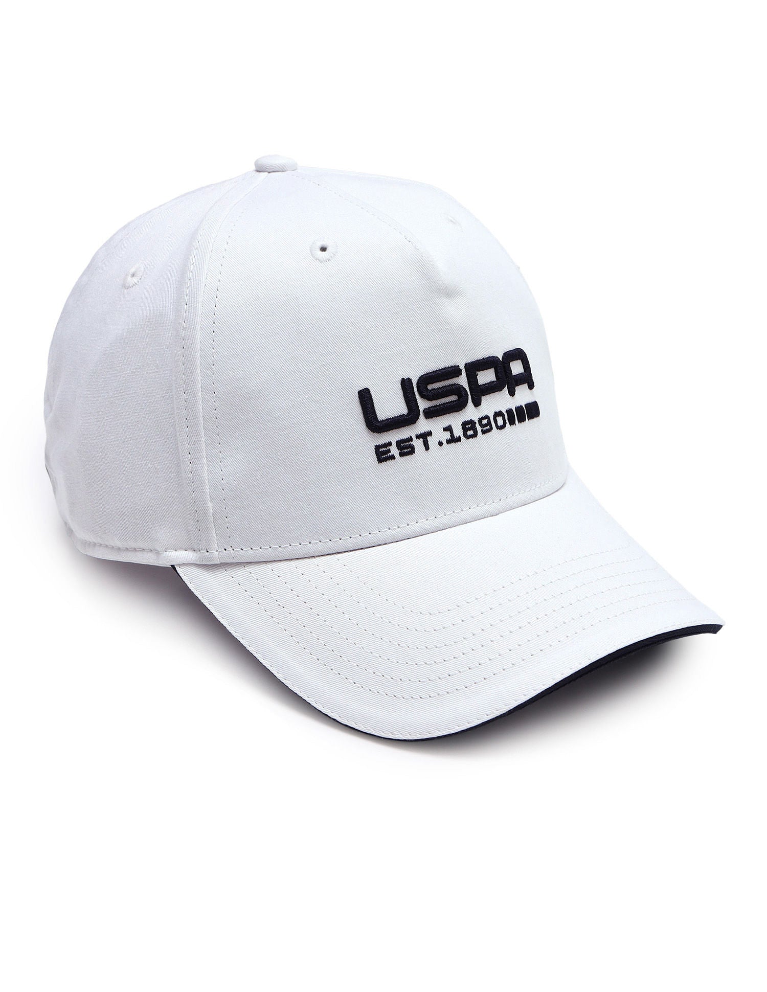 Brand Embroidered Cotton Cap White - U.S. POLO ASSN. | Large