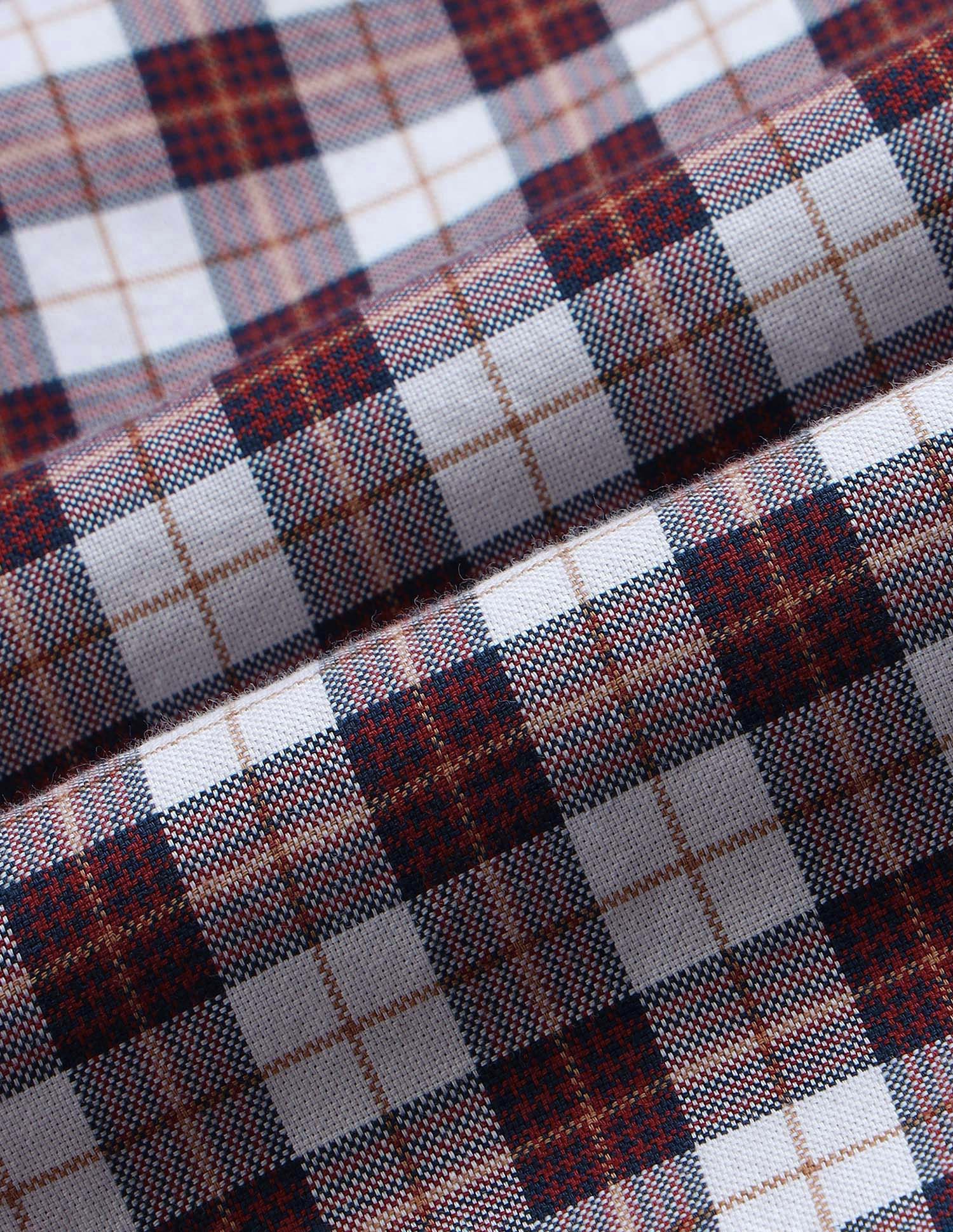 Plaid Checked Regular Fit Shirt Rust - U.S. Polo Assn. India | Large