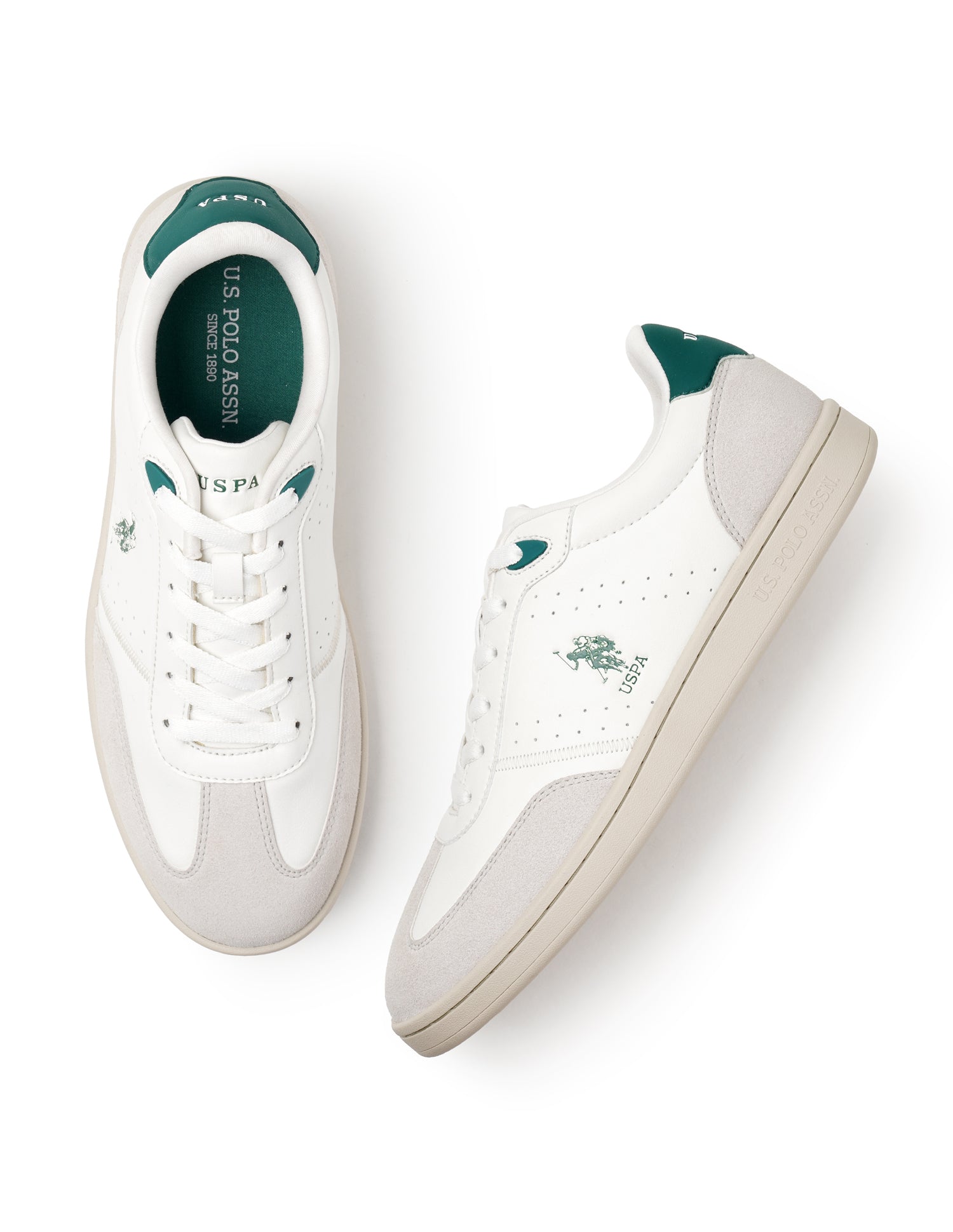 Men Cenik Suede Sneakers Off White - U.S. POLO ASSN. | Large