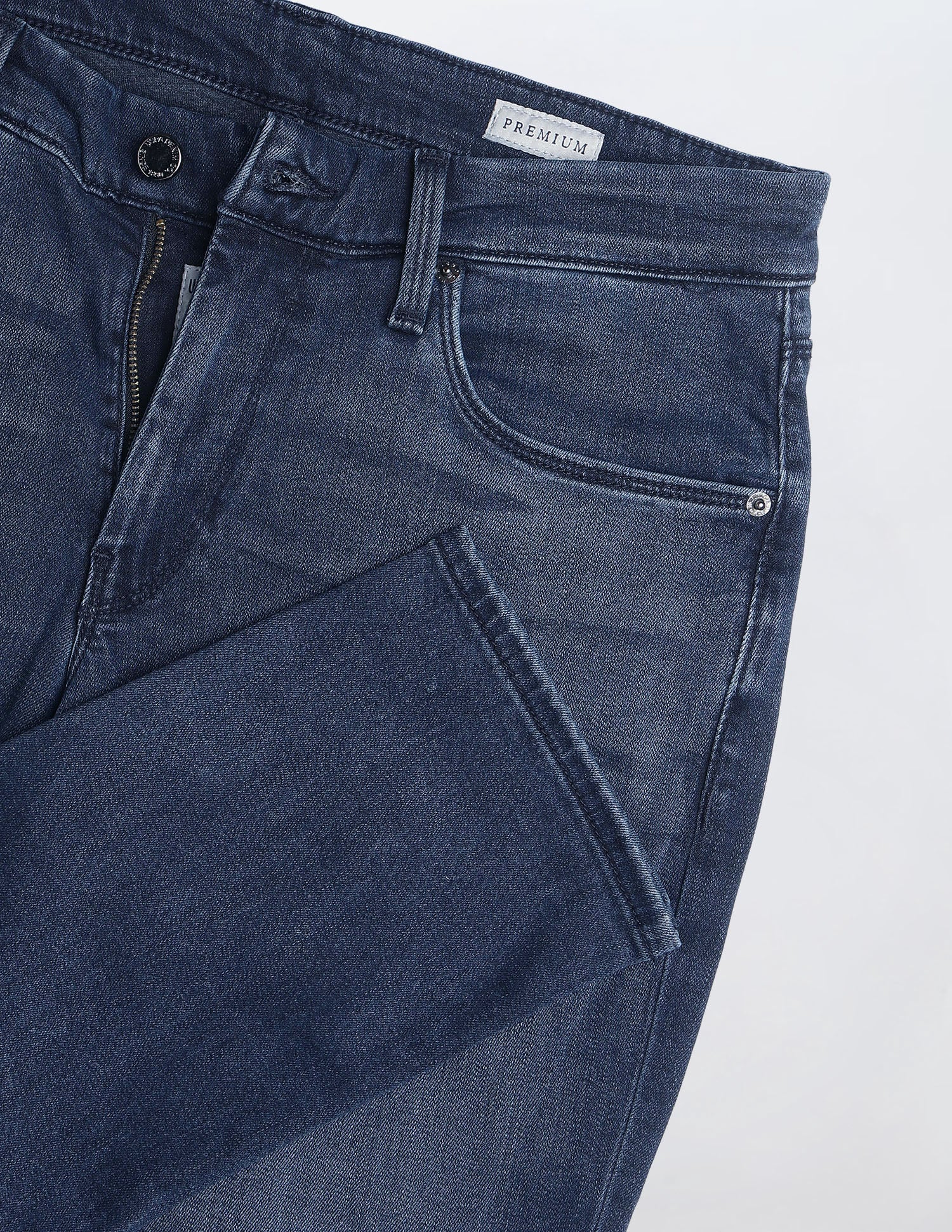 Brandon Slim Tapered Fit Blue Jeans Blue - U.S. Polo Assn. India | Large