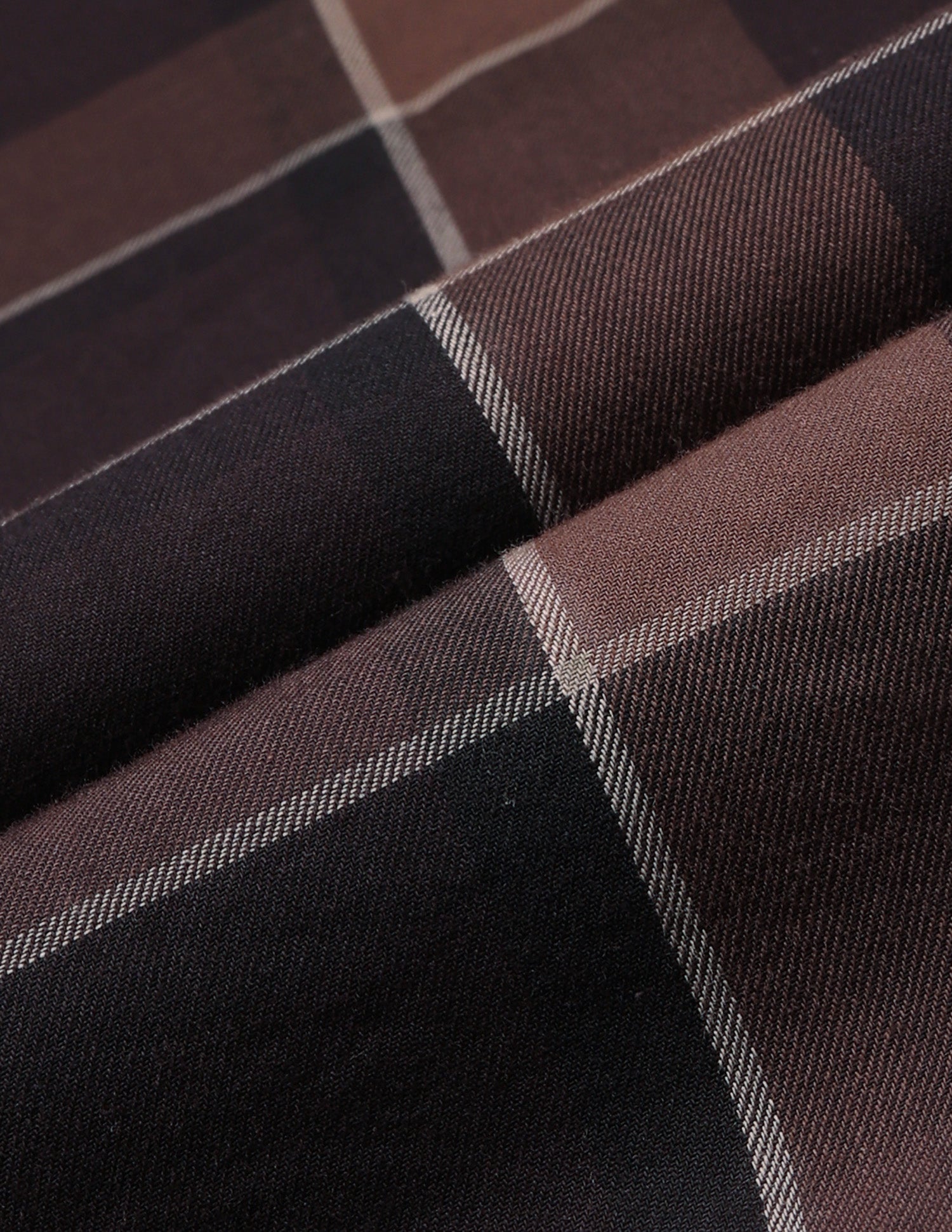 Tartan Checked Twill Shirt Dark Brown - U.S. Polo Assn. India | Large