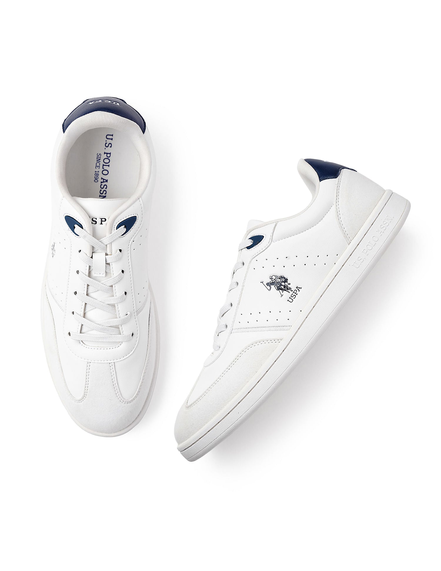Men Cenik Suede Sneakers White - U.S. Polo Assn. India | Large