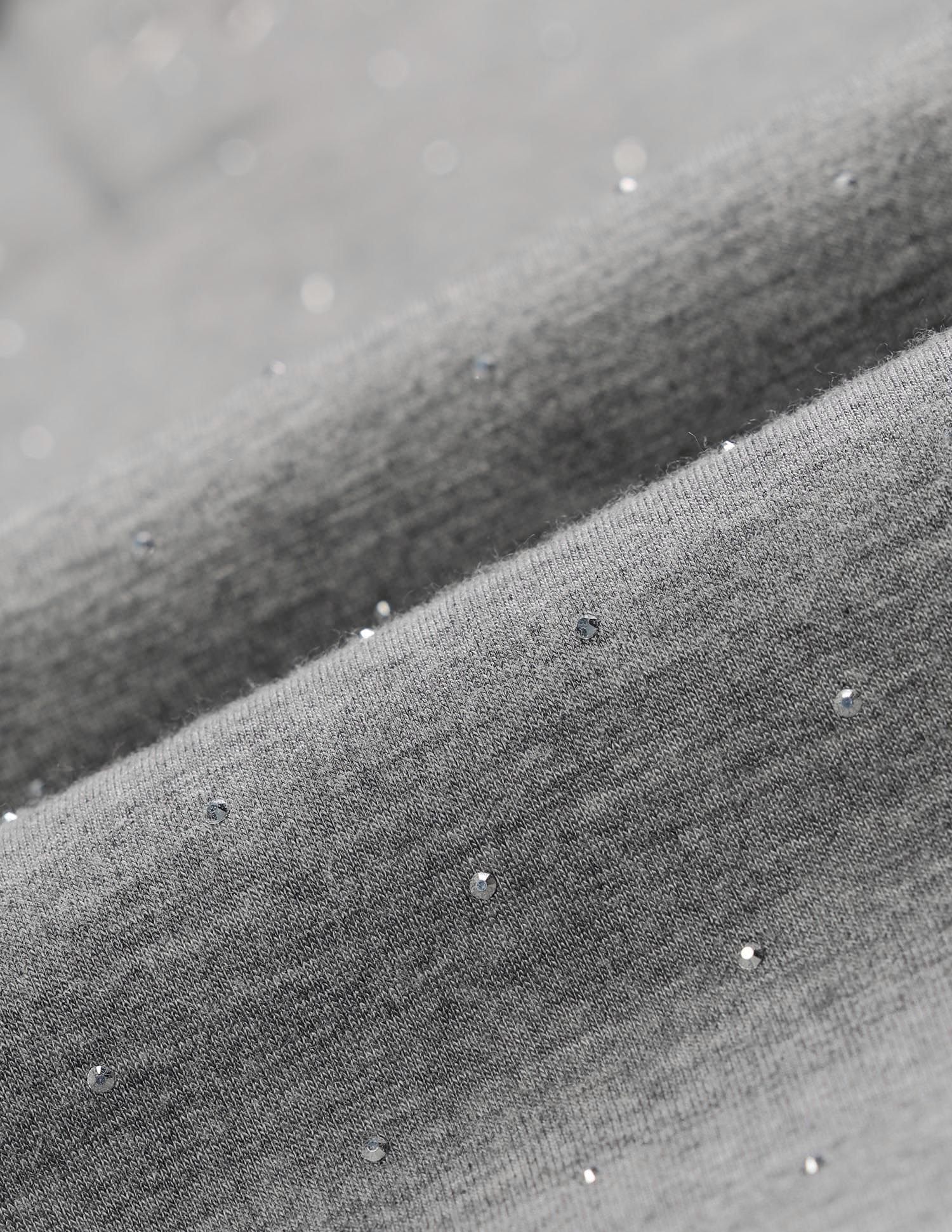 Reglar Fit Embellished Top Grey - U.S. POLO ASSN. | Large