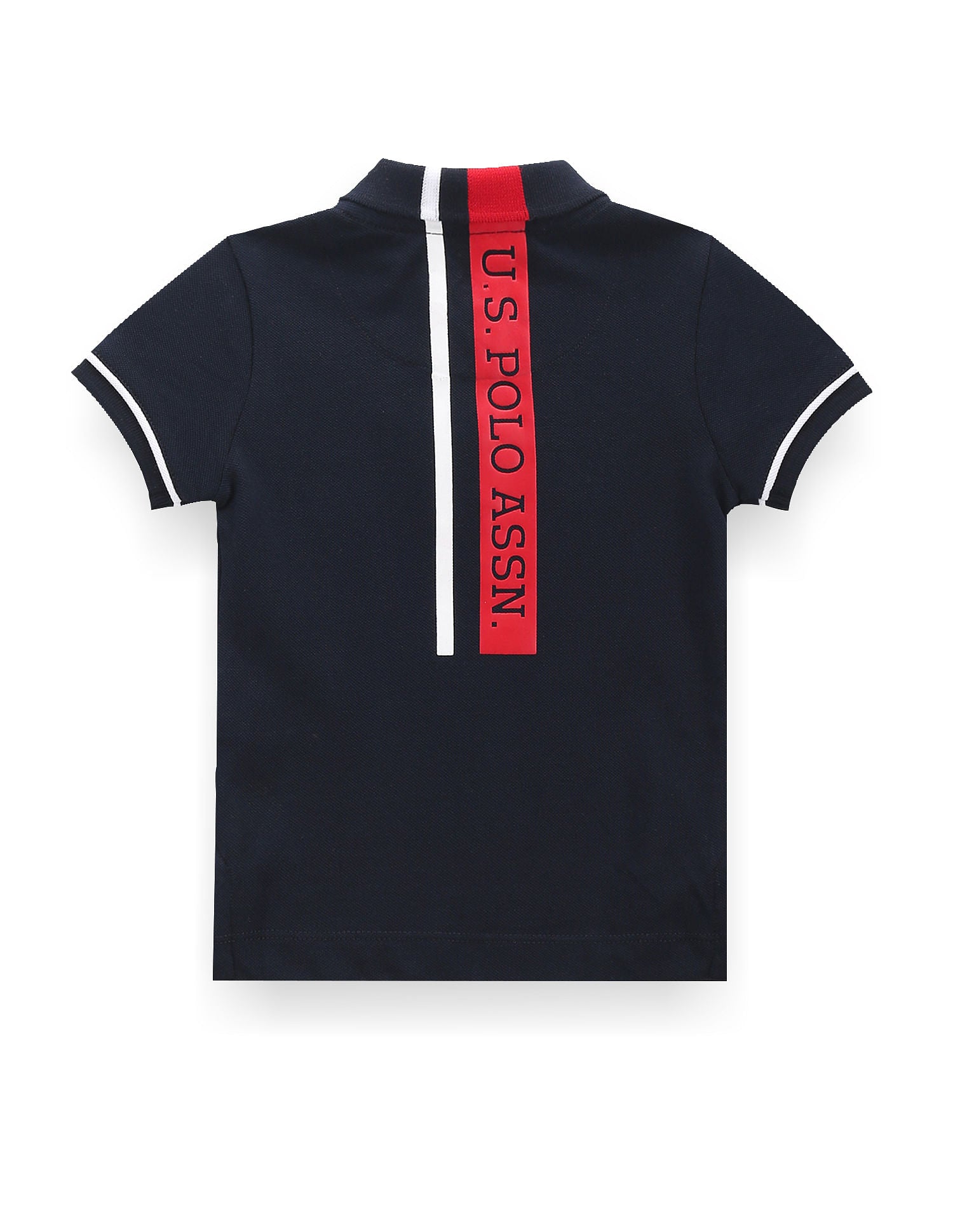 Boys Contrast Piping Polo Shirt Navy - U.S. POLO ASSN. | Large