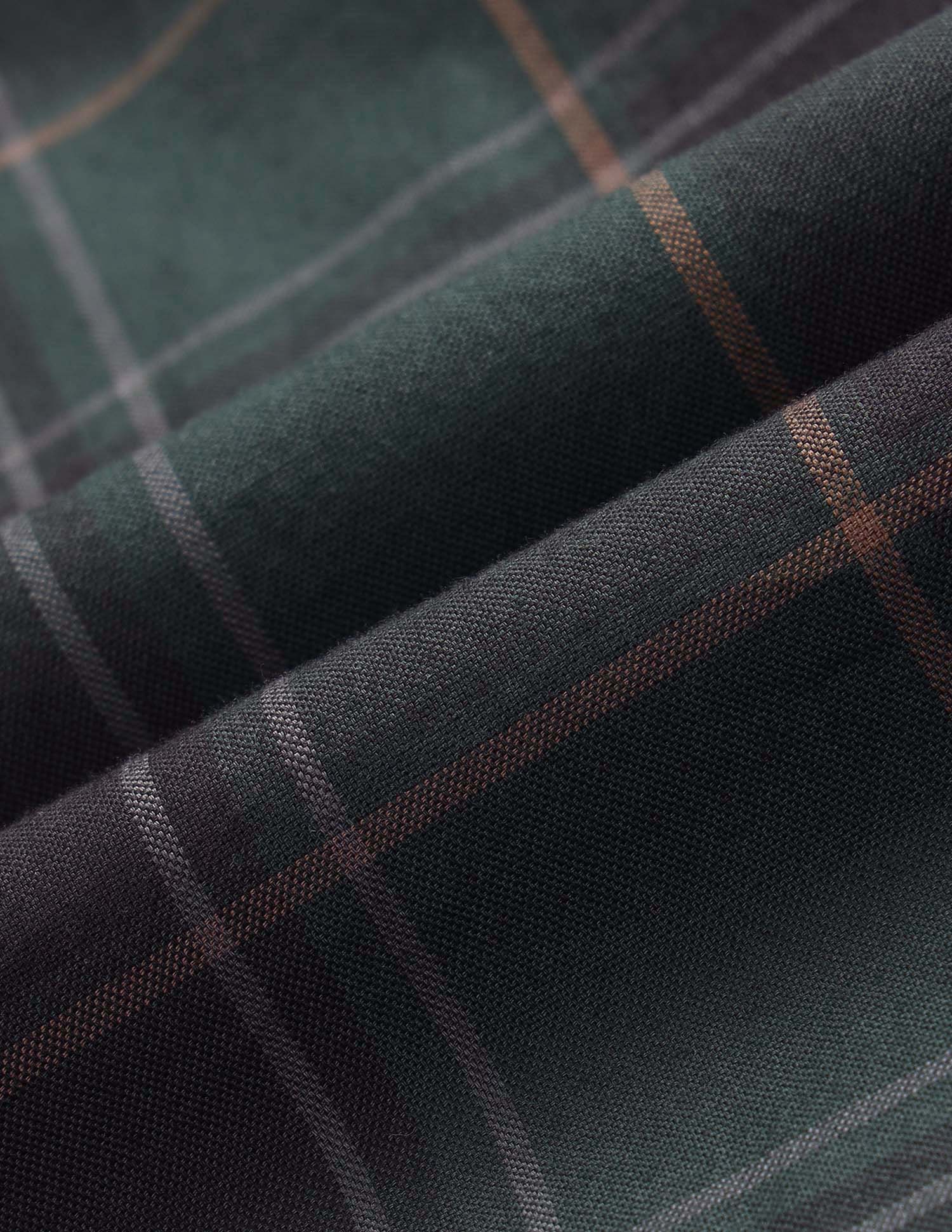 Tailored Fit Tartan Checked Shirt Olive - U.S. Polo Assn. India | Large