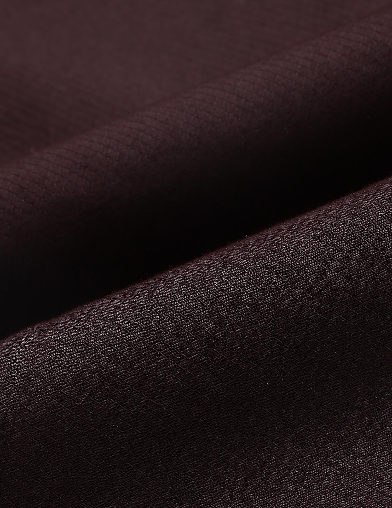 Boys Dobby Regular Fit Shirt Brown - U.S. POLO ASSN. | Large