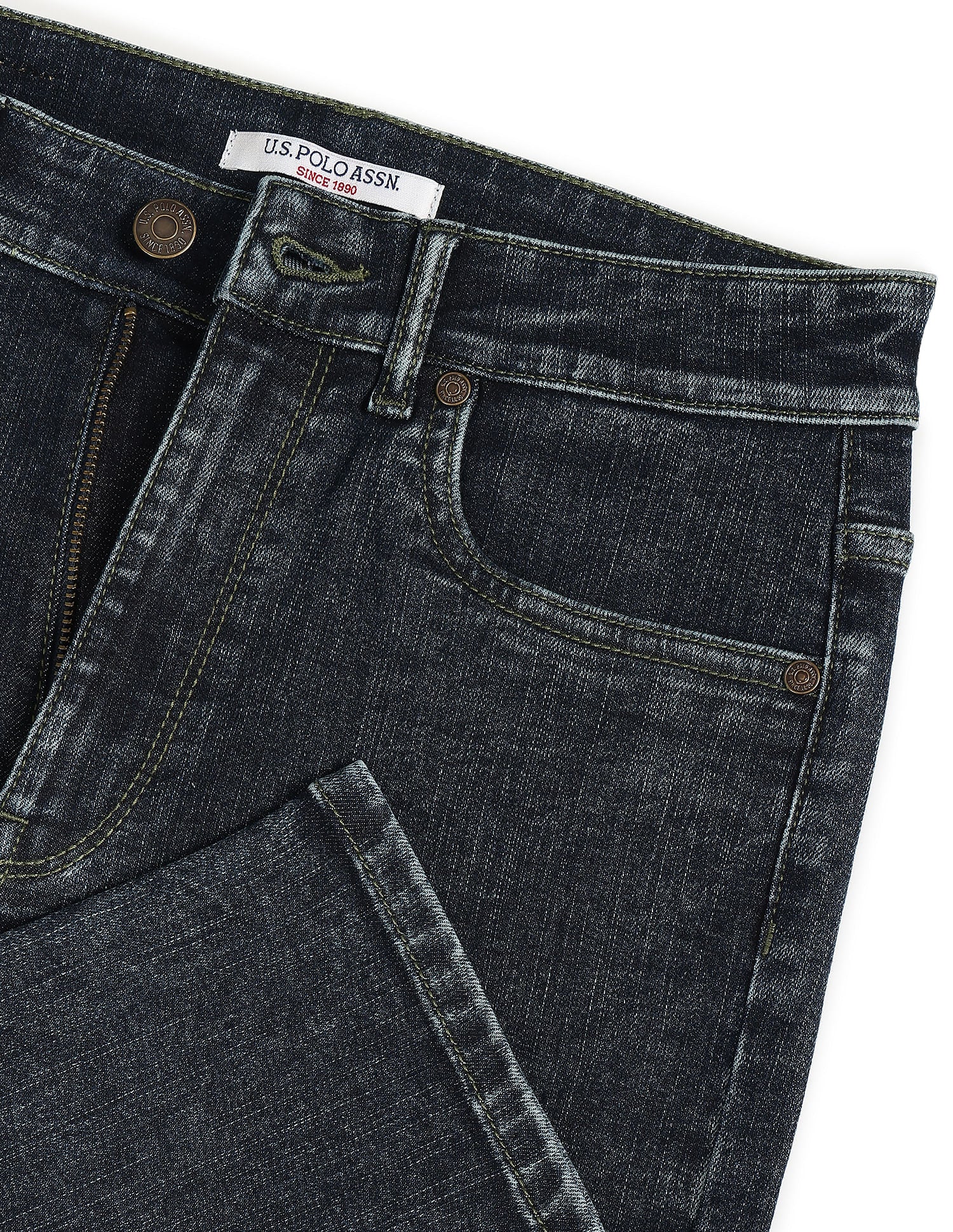Slim Fit Blue Jeans Blue - U.S. Polo Assn. India | Large
