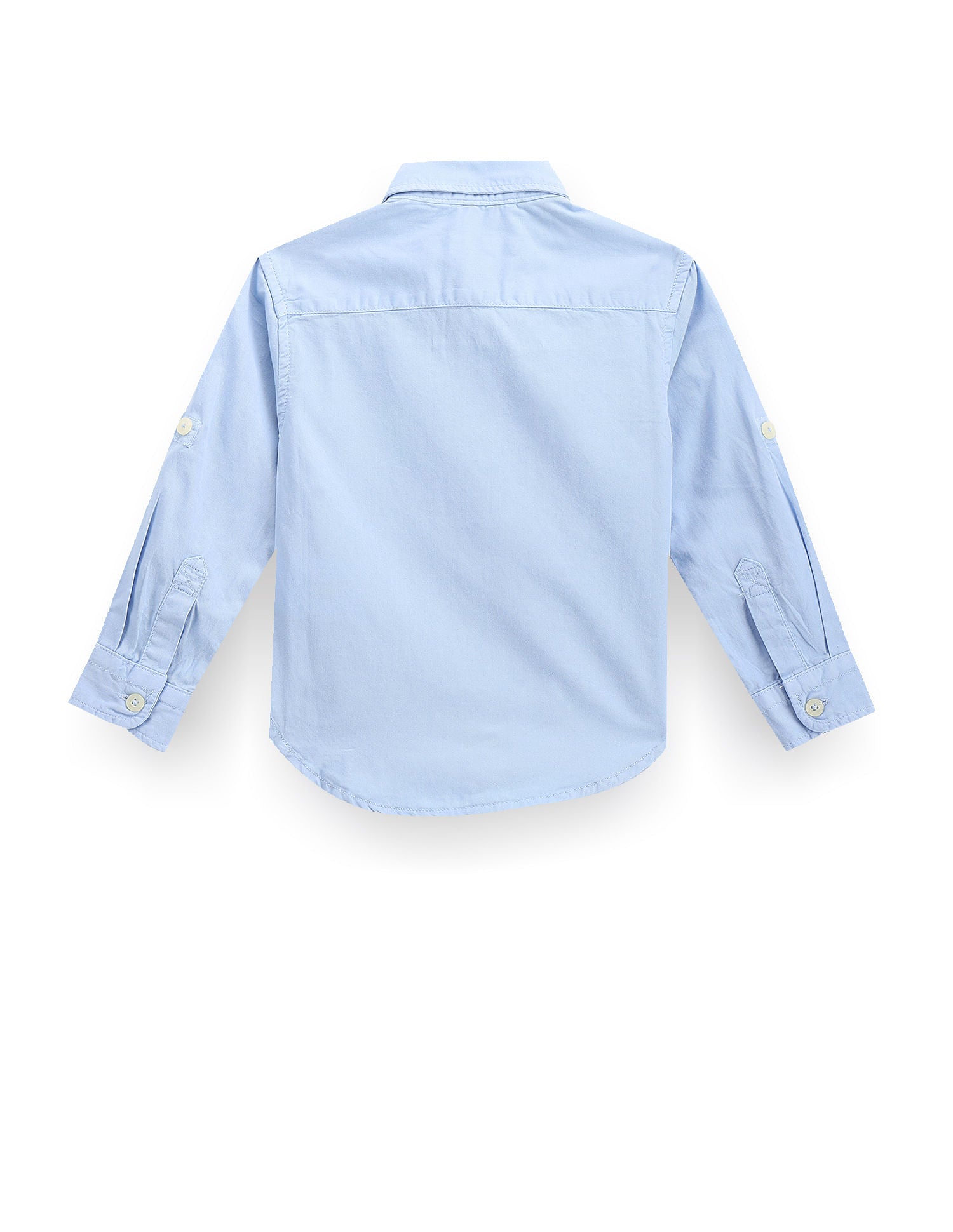 Boys Solid Cotton Shirt Light Blue - U.S. POLO ASSN. | Large