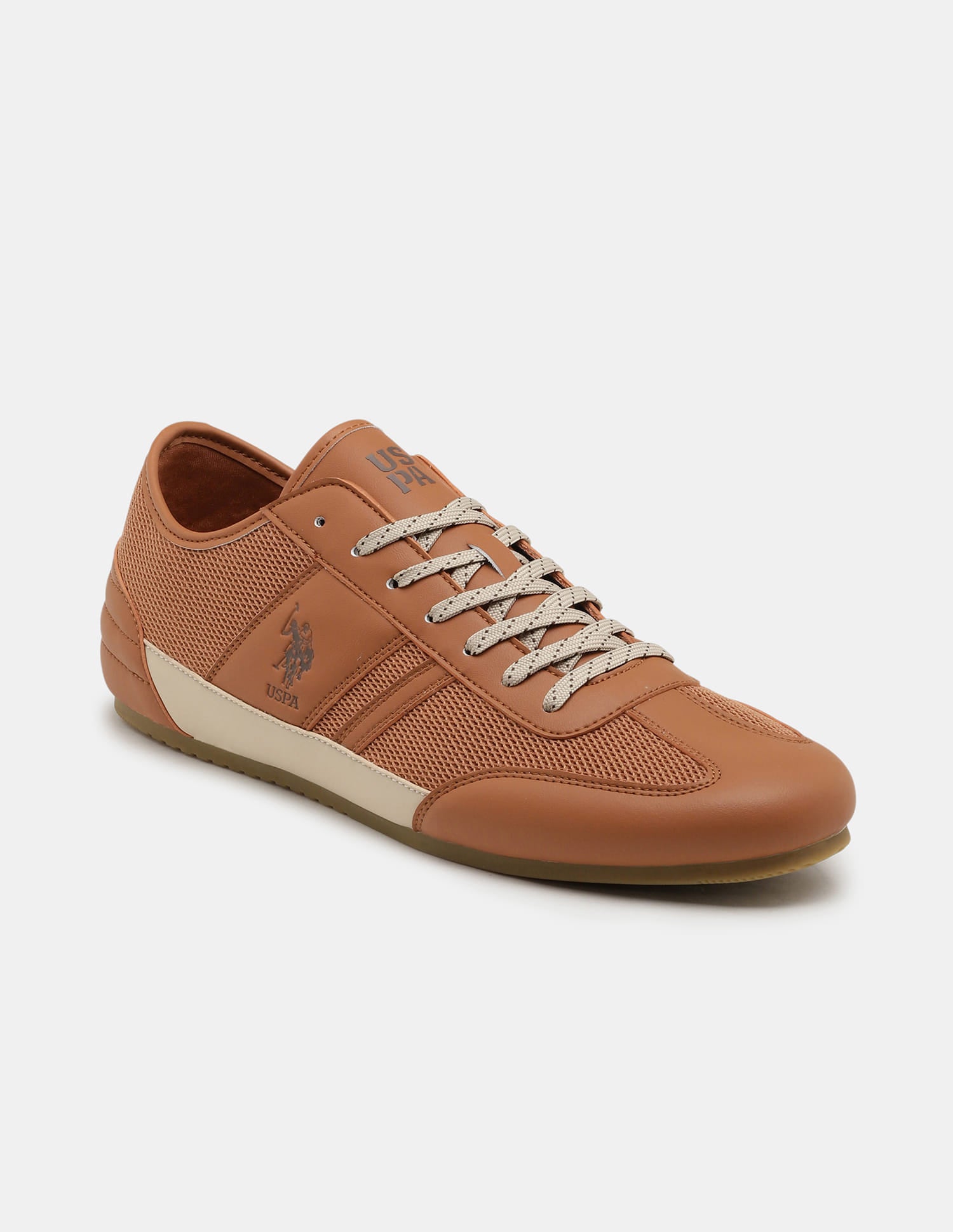 Round Toe Lace Ups Streak Sneakers