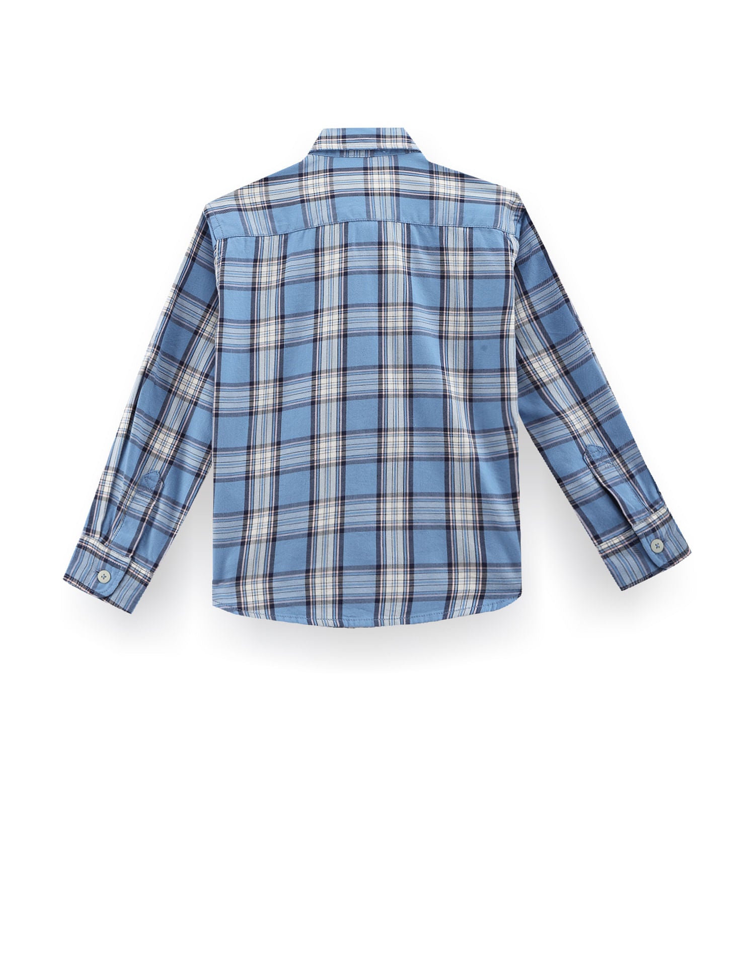 Tartan Check Twill Shirt Blue - U.S. POLO ASSN. | Large