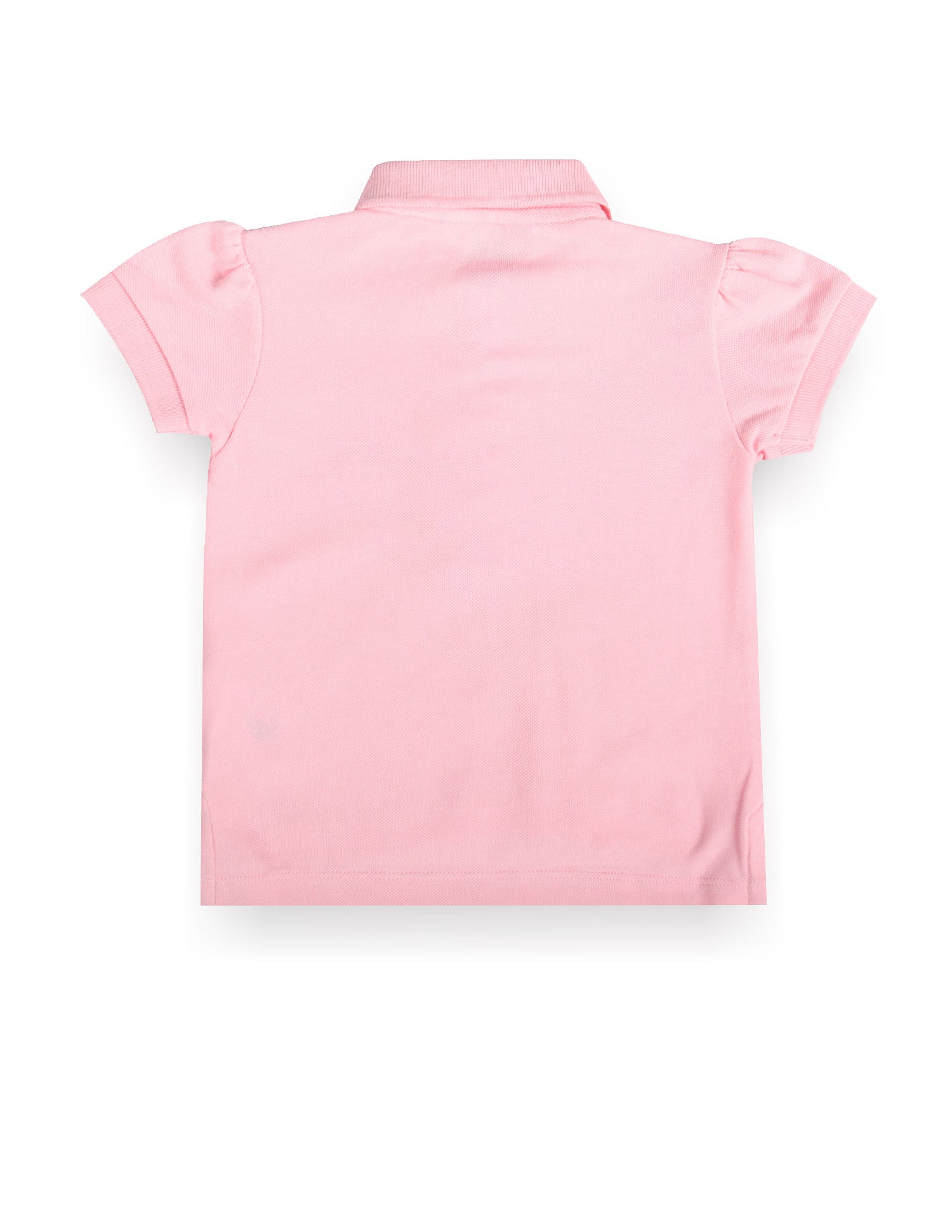 Girls Ruffled Placket Polo Shirt Light Pink - U.S. POLO ASSN. | Large