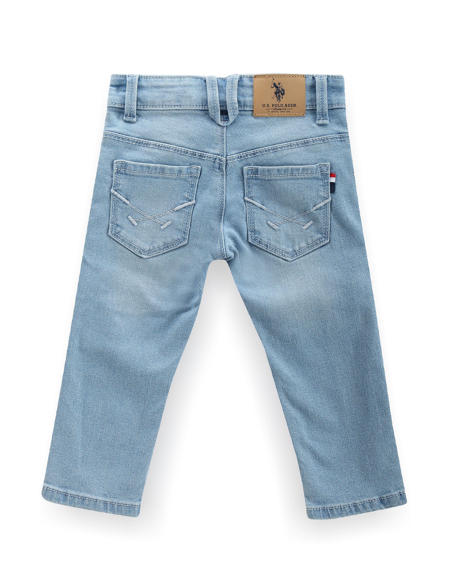 Boys Slim Fit Blue Jeans Blue - U.S. Polo Assn. India | Large