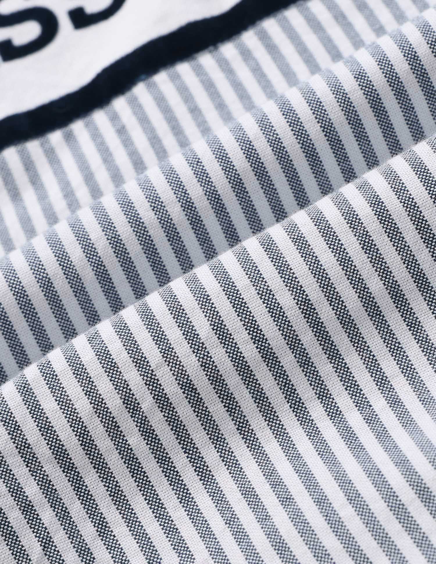 Boys Vertical Stripes Oxford Shirt Navy - U.S. POLO ASSN. | Large